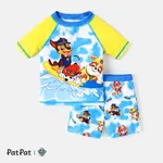 PAW Patrol Toddler Boy 2pcs Colorblock Tops and Trunks Swimsuit Navy