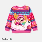PAW Patrol Toddler Girl/Boy Character Print Long-sleeve Pullover Sweatshirt Pink