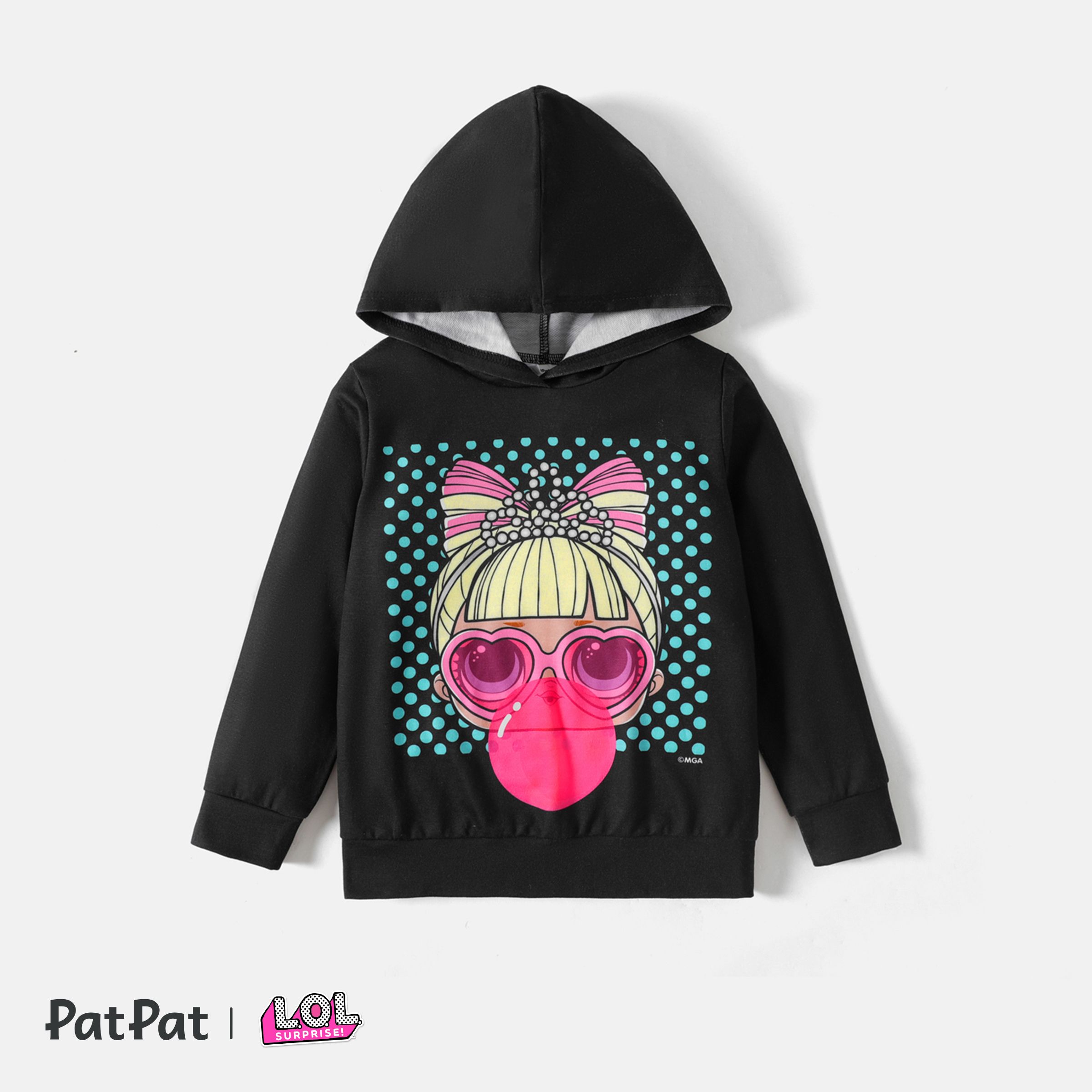 L.O.L. SURPRISE! Kid Girl Character Print Hooded Sweatshirt