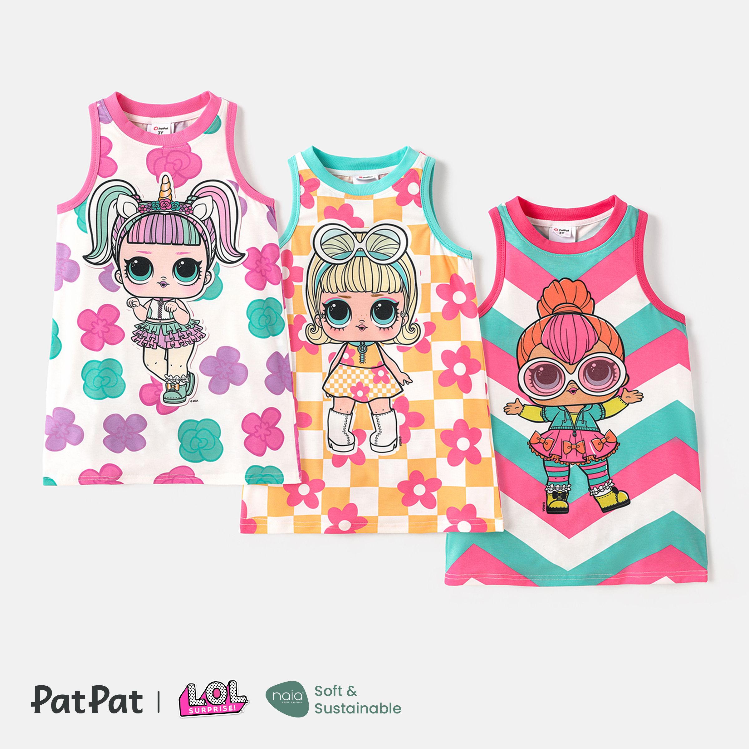 

L.O.L. SURPRISE! Toddler/Kid Girl Colorblock Sleeveless Dress