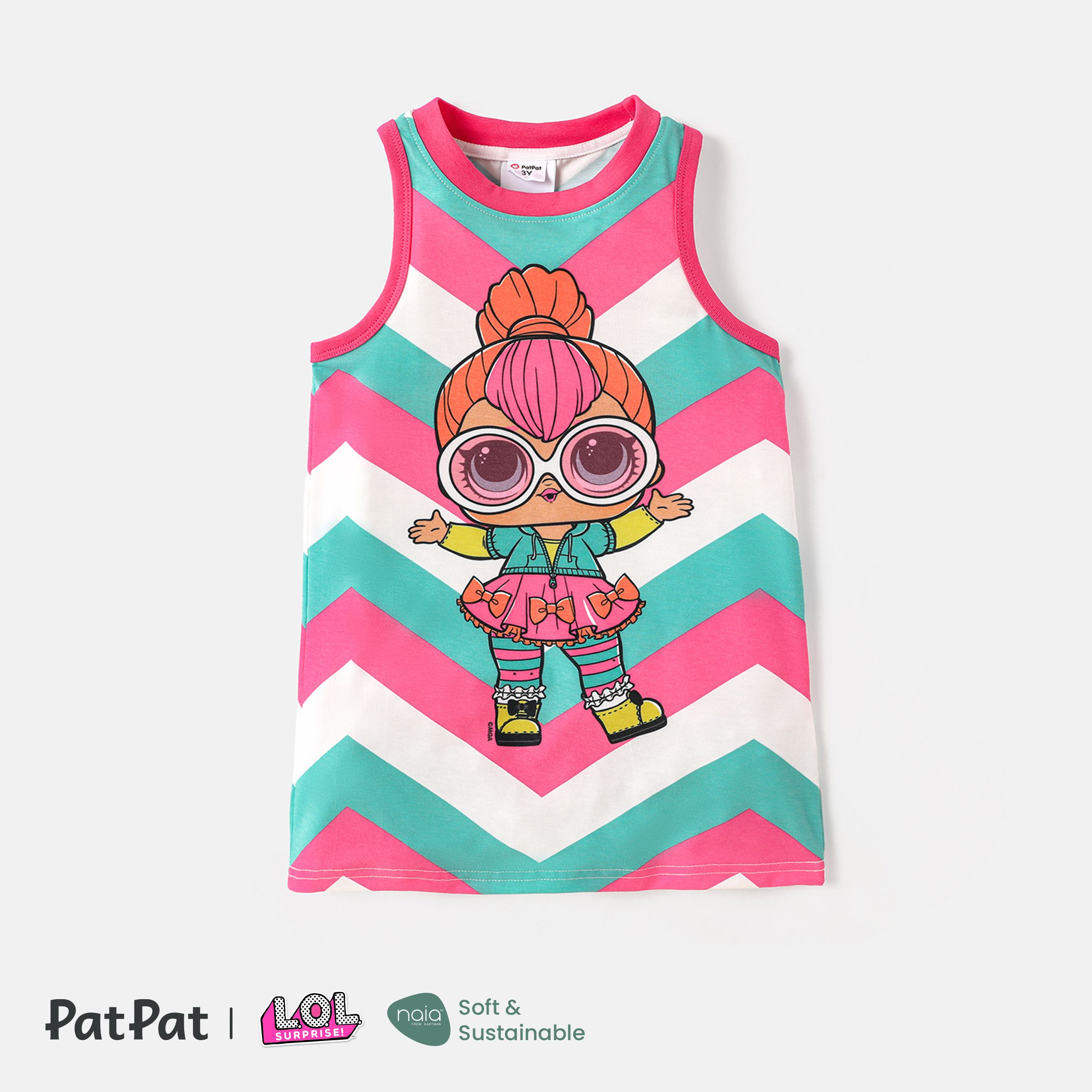 L.O.L. SURPRISE! Toddler/Kid Girl Colorblock Sleeveless Dress