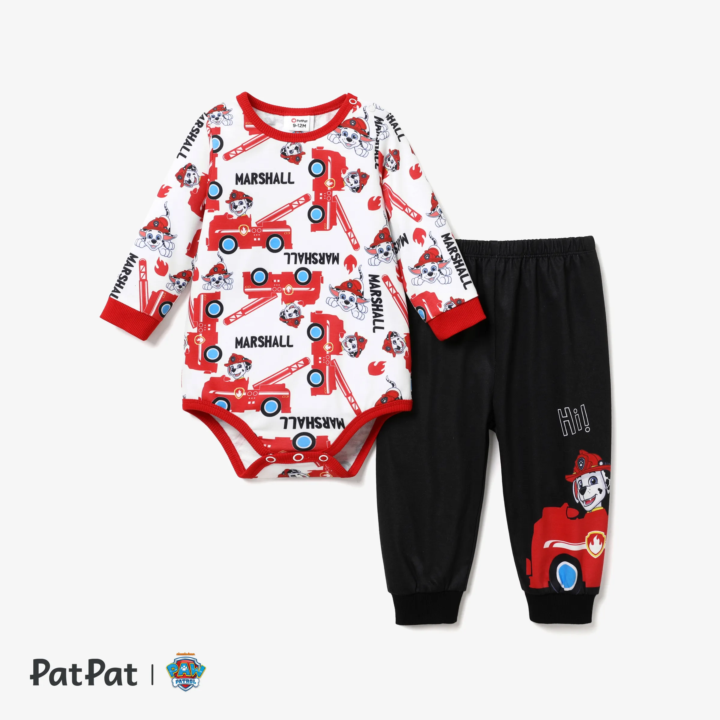 PAW Patrol Baby Boy Character Print Ensemble De Bodys à Manches Longues Et De Pantalons