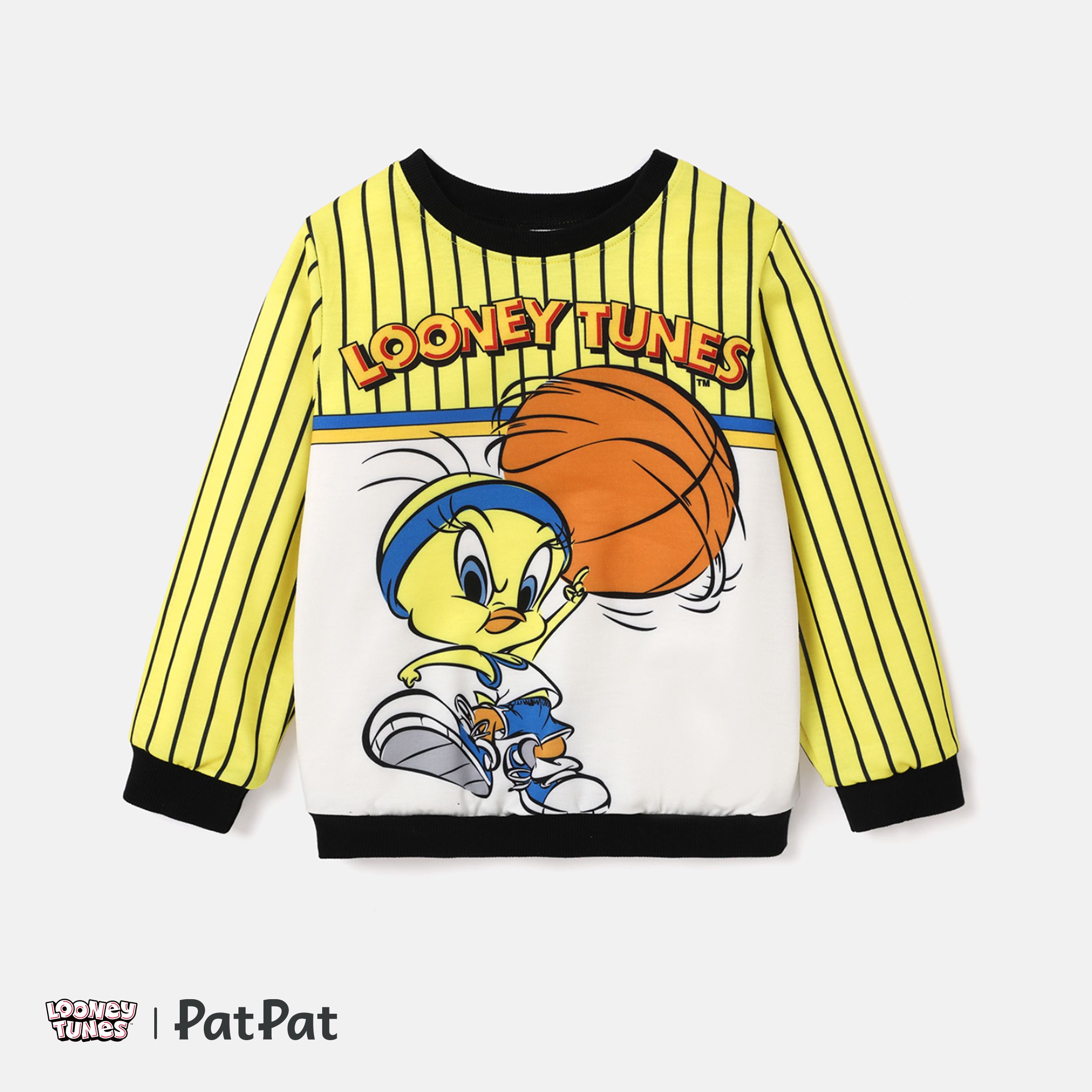 Looney Tunes Toddler Boy Basketball & Character Print Top Manches Longues
