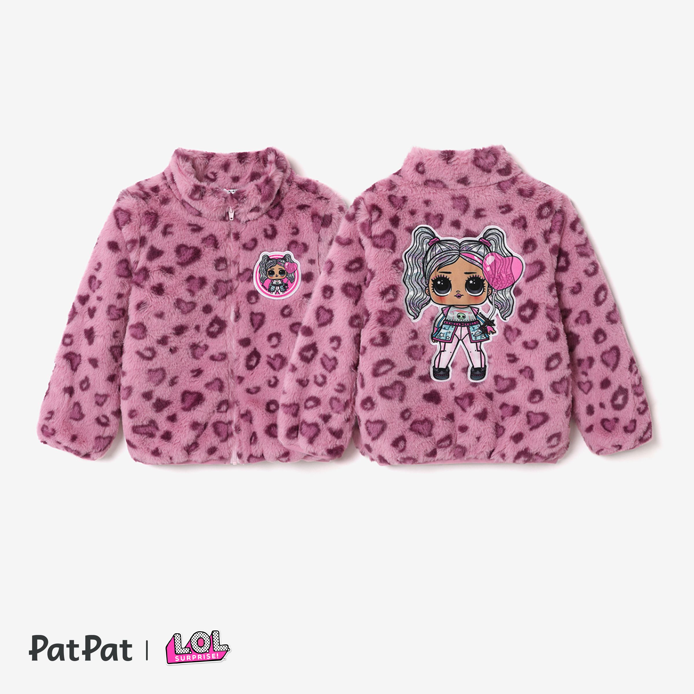 

L.O.L. SURPRISE! Toddler Girl Applique Embroidery Leopard Warm Jacket