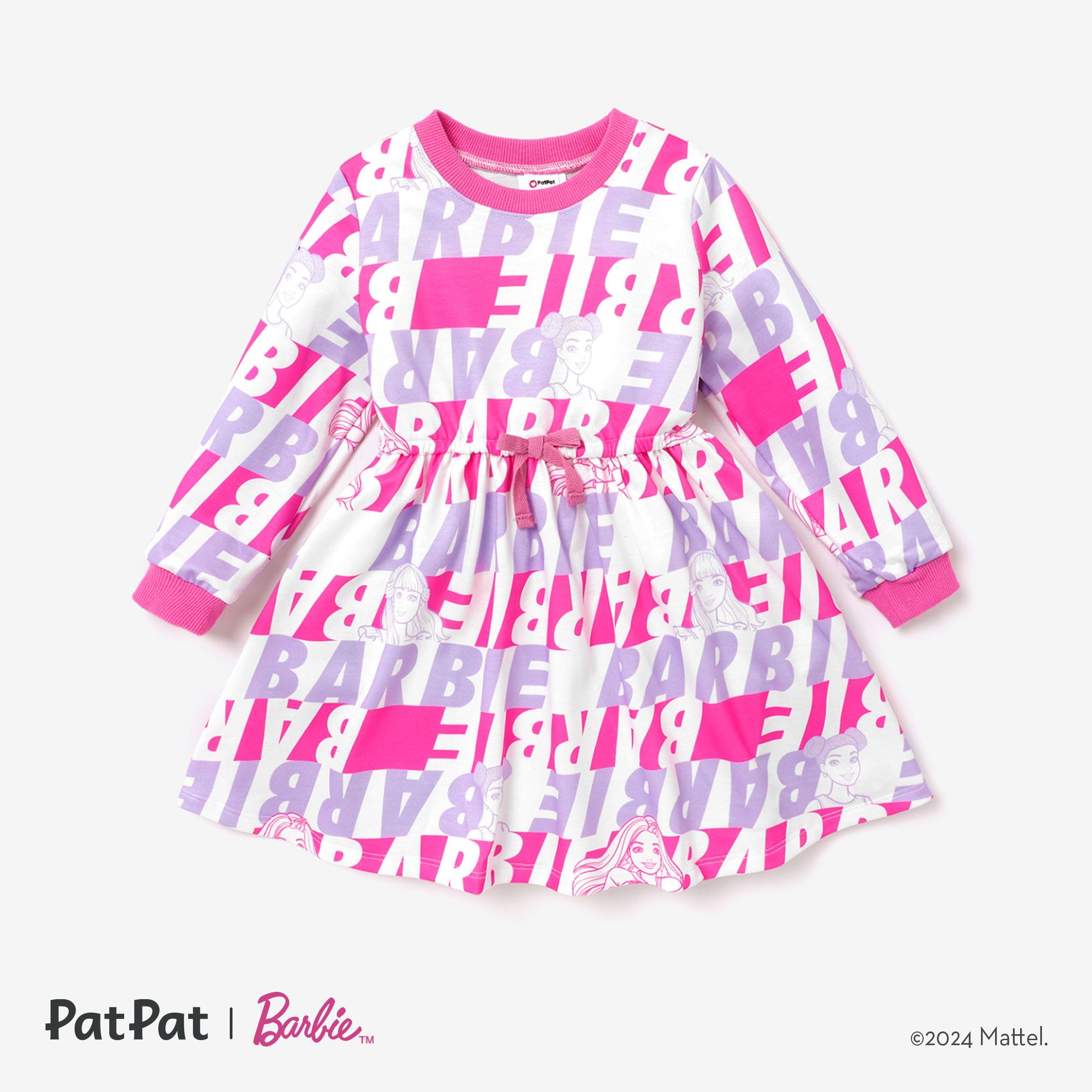 Barbie Toddler / Enfants Fille Personnage Imprimé Robes à Manches Longues
