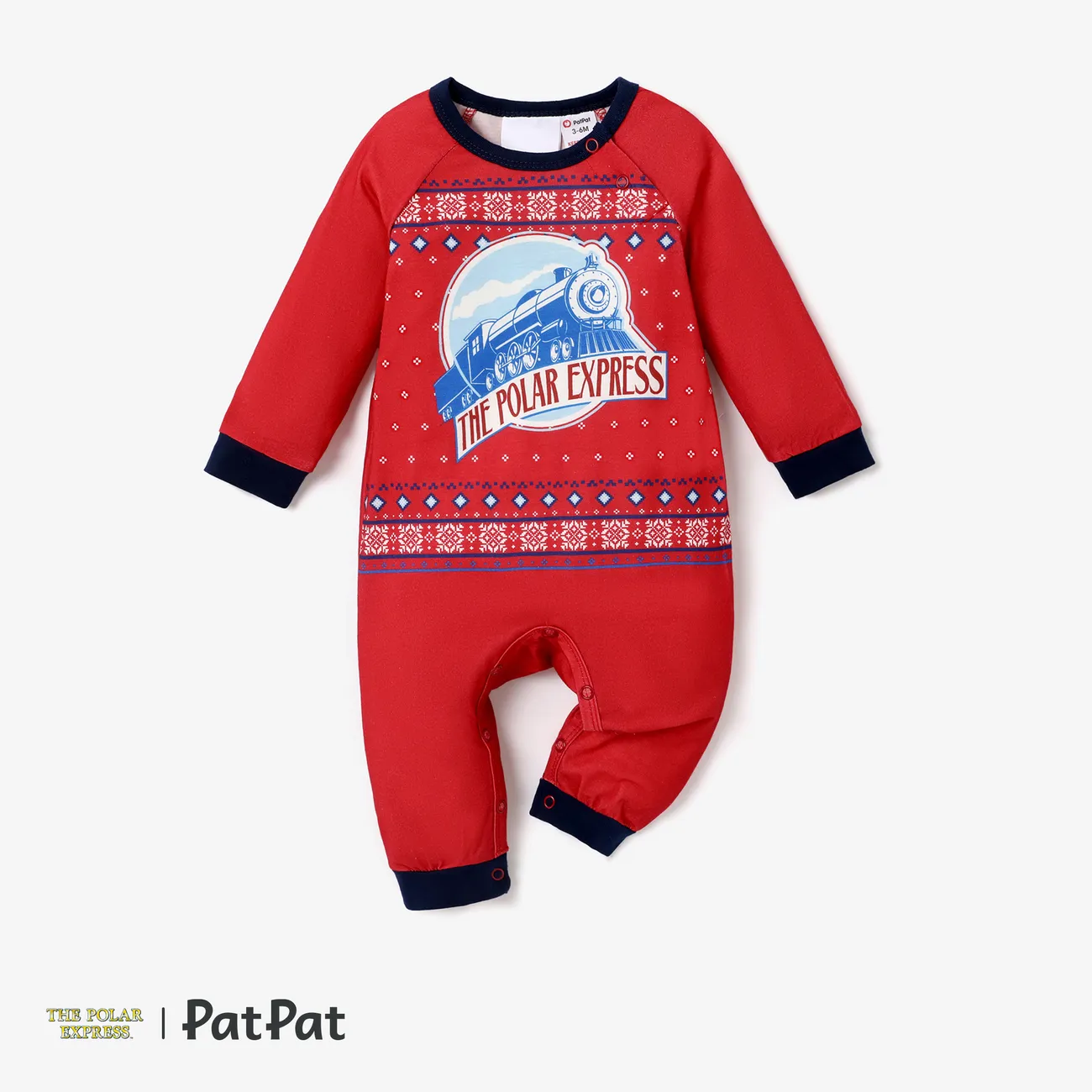 The Polar Express Christmas Family Matching Big Graphic Allover Pajamas (Flame Resistant) Multi-color big image 1