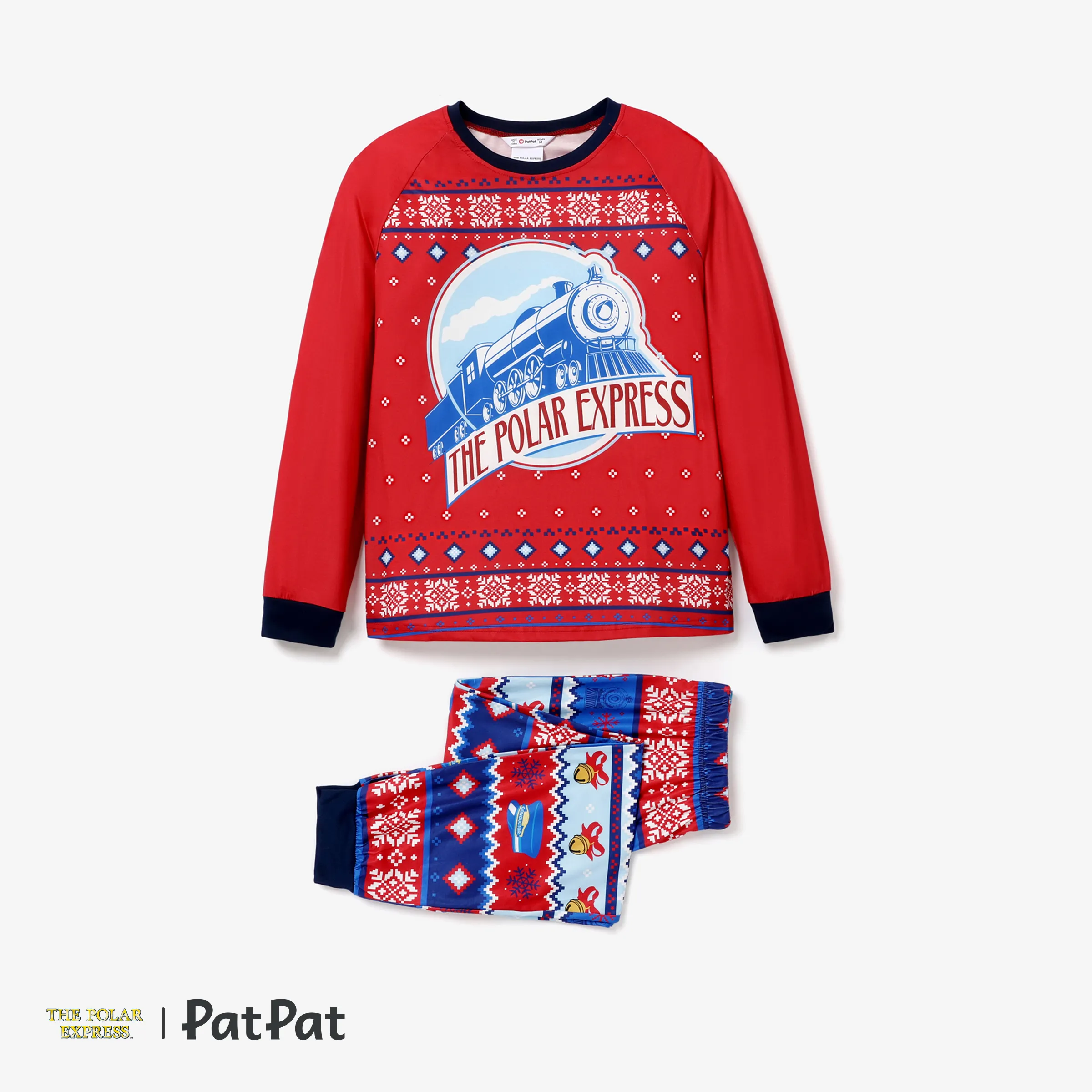The Polar Express Christmas Family Matching Big Graphic Allover Pajamas (Flame Resistant)