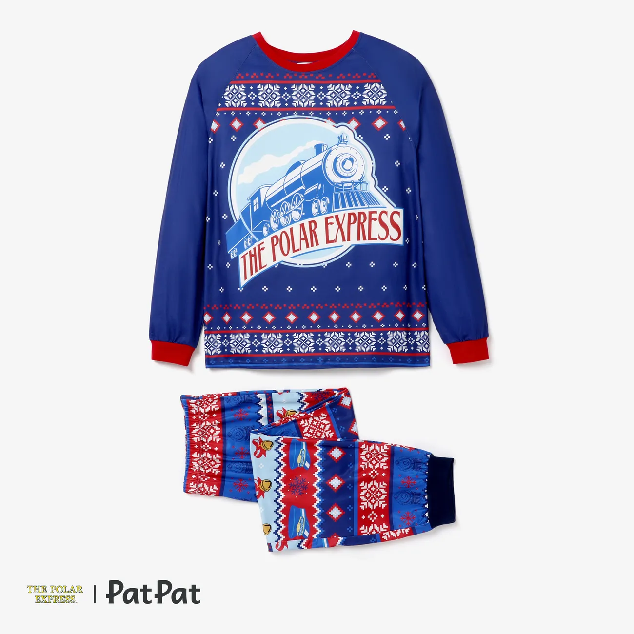 The Polar Express Noël Look Familial Manches longues Tenues de famille assorties Pyjamas (Flame Resistant) Multicolore big image 1