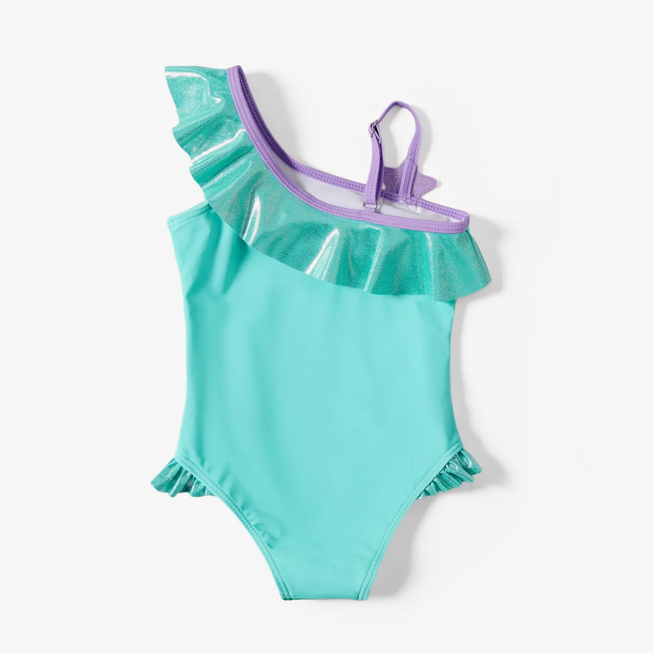 Disney princess Sibling Matching Ariel Shinning Star pattern Design Swimming suit Green big image 1