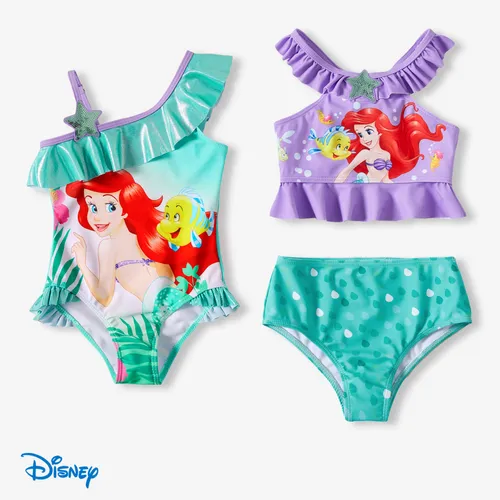 Disney princess Sibling Matching Ariel Shinning Star pattern Design Swimming suit