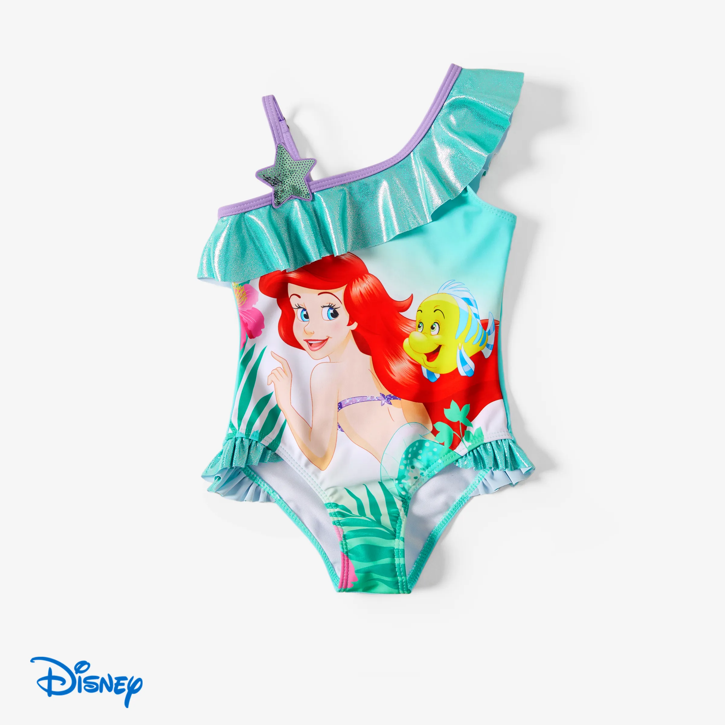 Disney Princess Maillot de bain Toddler Girls Ariel Merimaid Vert