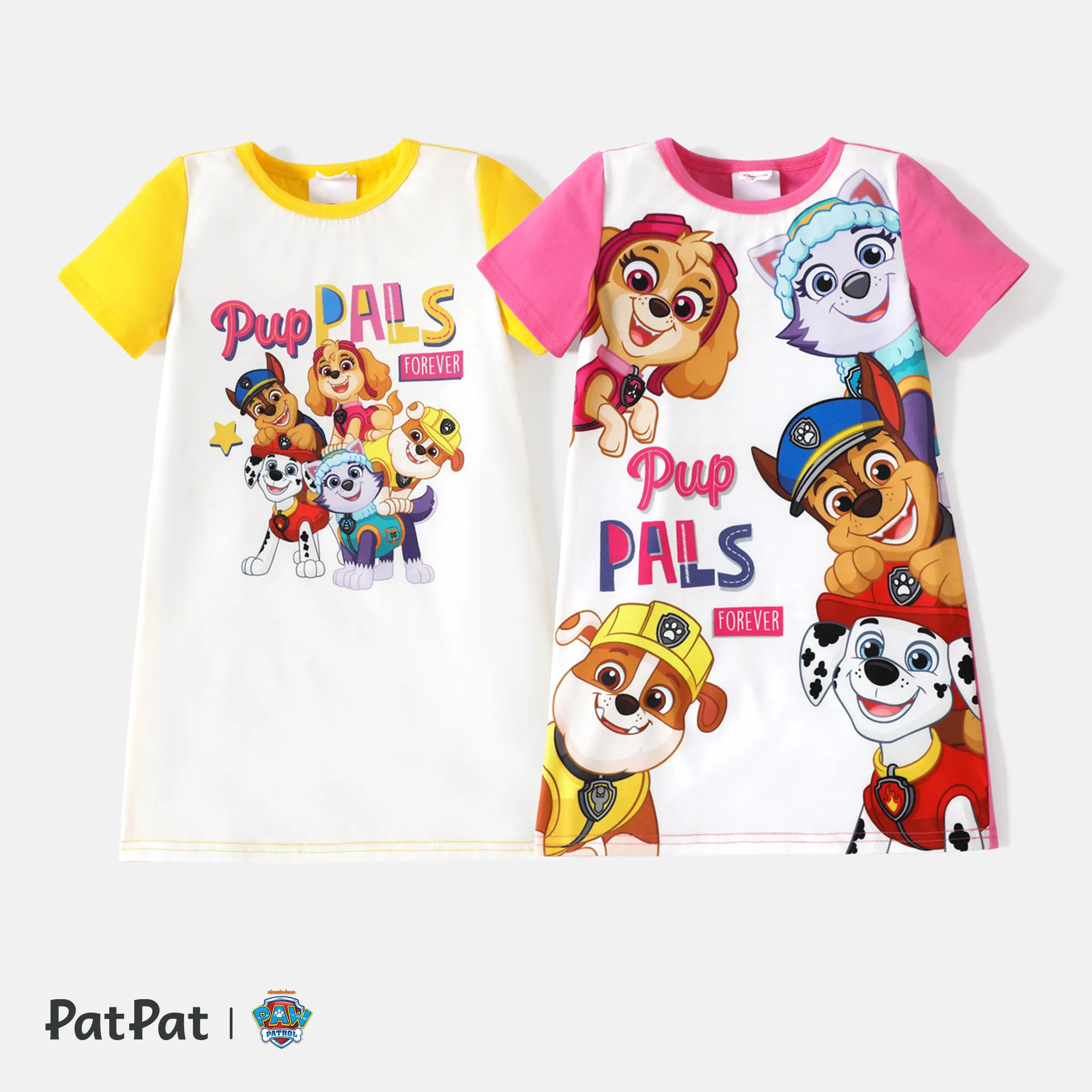 PAW Patrol Toddler Girl/Boy Pup Face Colorblock Long-sleeve Tee