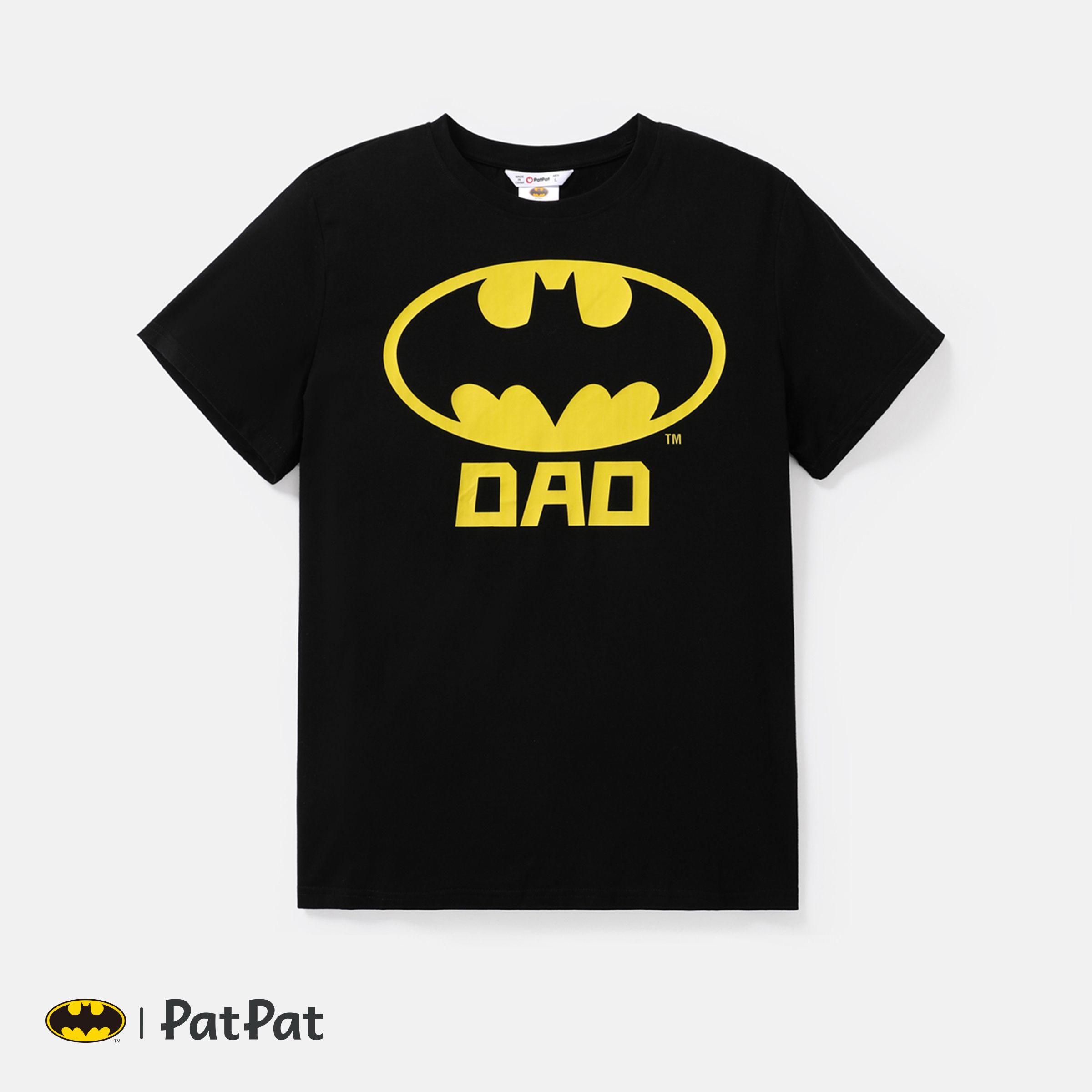 Batman Family T-shirt Noir Graphique à Manches Courtes En Coton Assorti