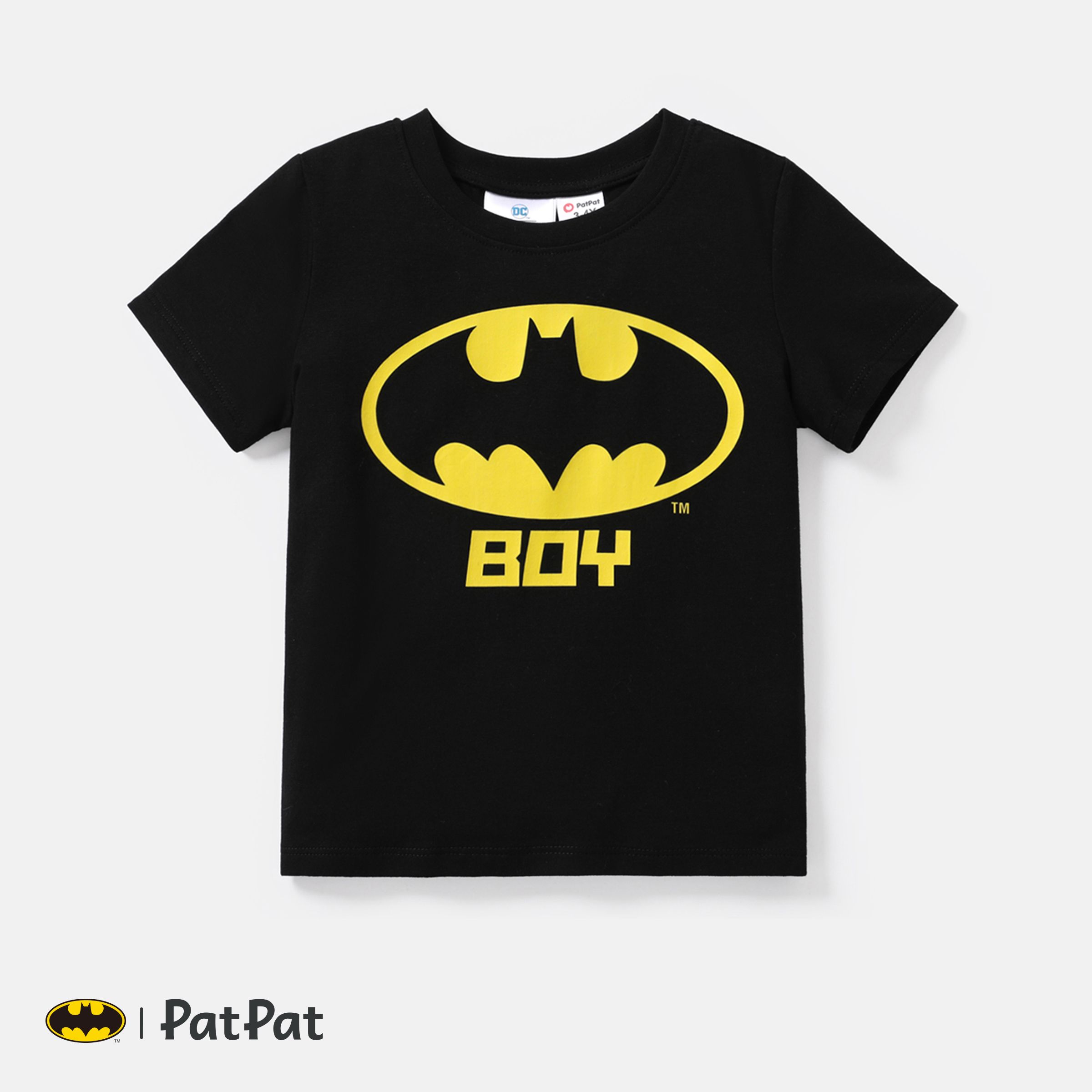 Batman Family Matching Cotton Short-sleeve Graphic Black Tee
