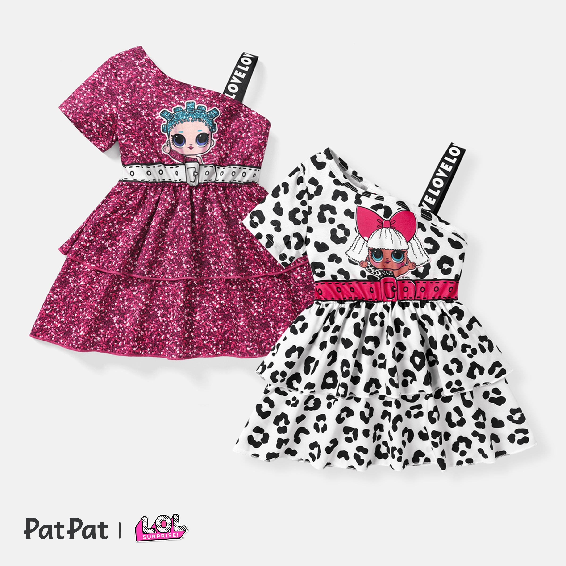 

L.O.L. SURPRISE! Toddler Girl Leopard Print One Shoulder Dress