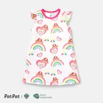 PAW Patrol Toddler Girl Rainbow Print Flutter-sleeve Dress Colorful