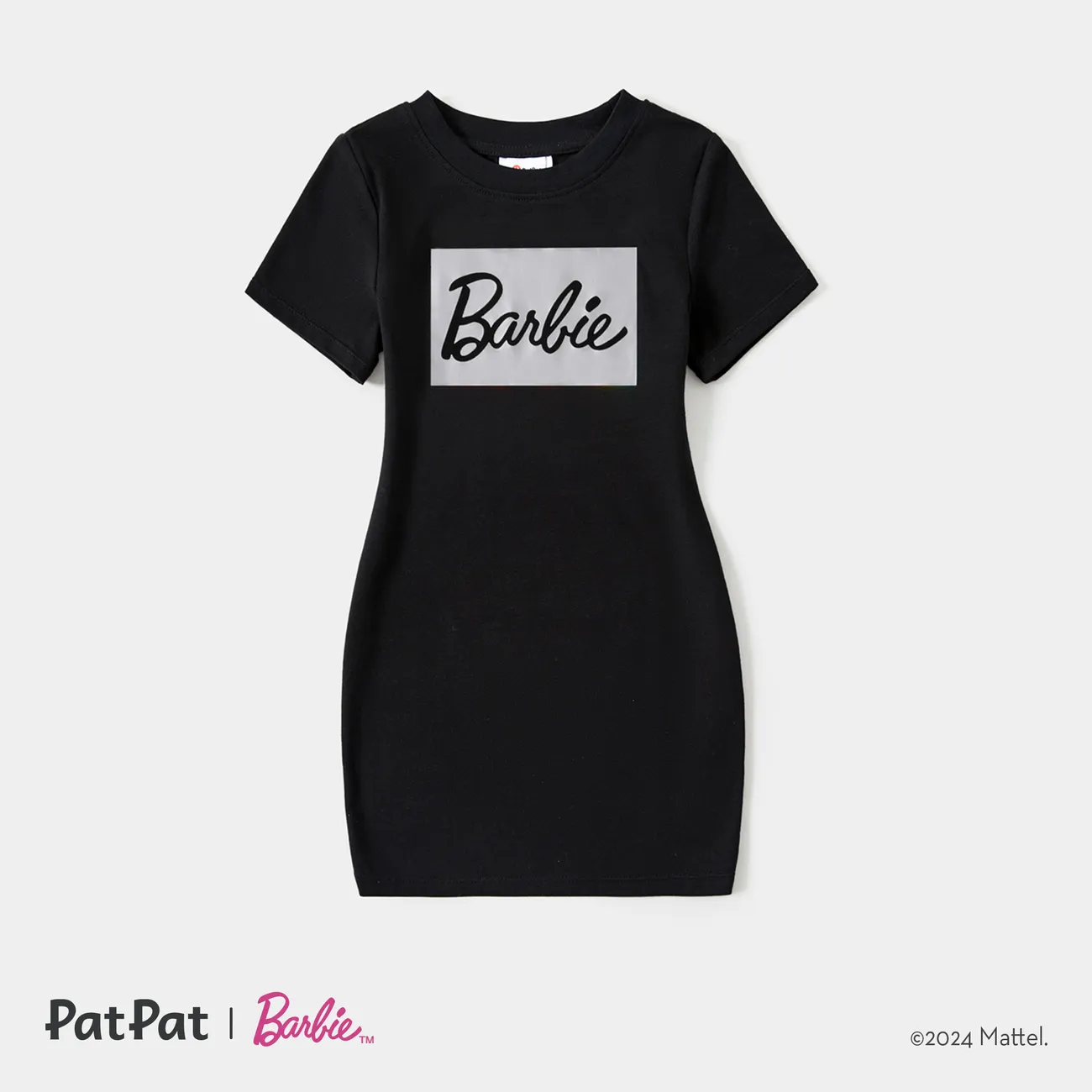 Barbie 母親節 短袖 連衣裙 媽咪寶寶裝 黑色 big image 1