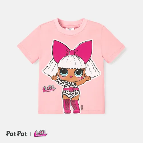 jajaja. ¡sorpresa! Camiseta de algodón de manga corta con estampado de personajes para niños pequeños/niñas