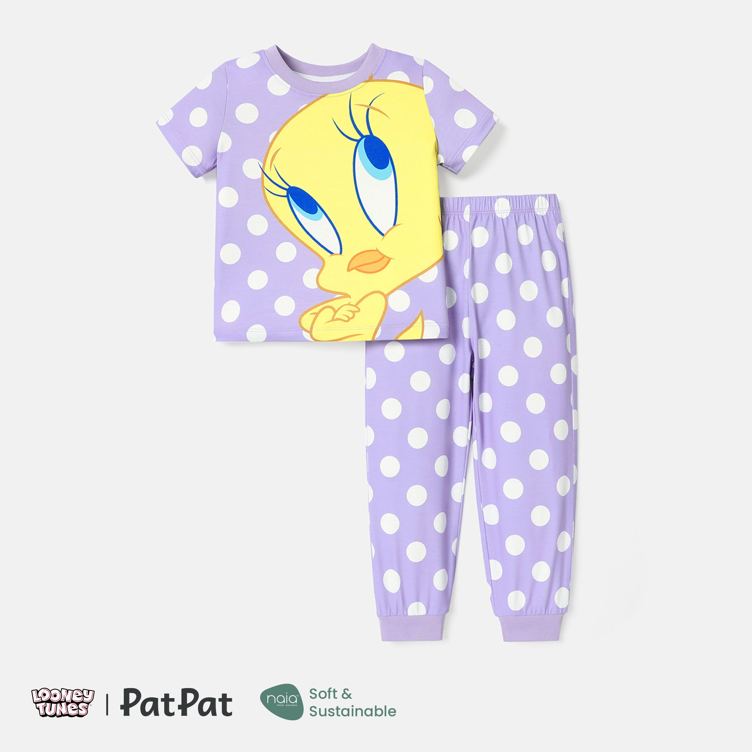 Looney Tunes 2pcs Toddler Girl/Boy Character Print Short-sleeve Tee And Pants Set