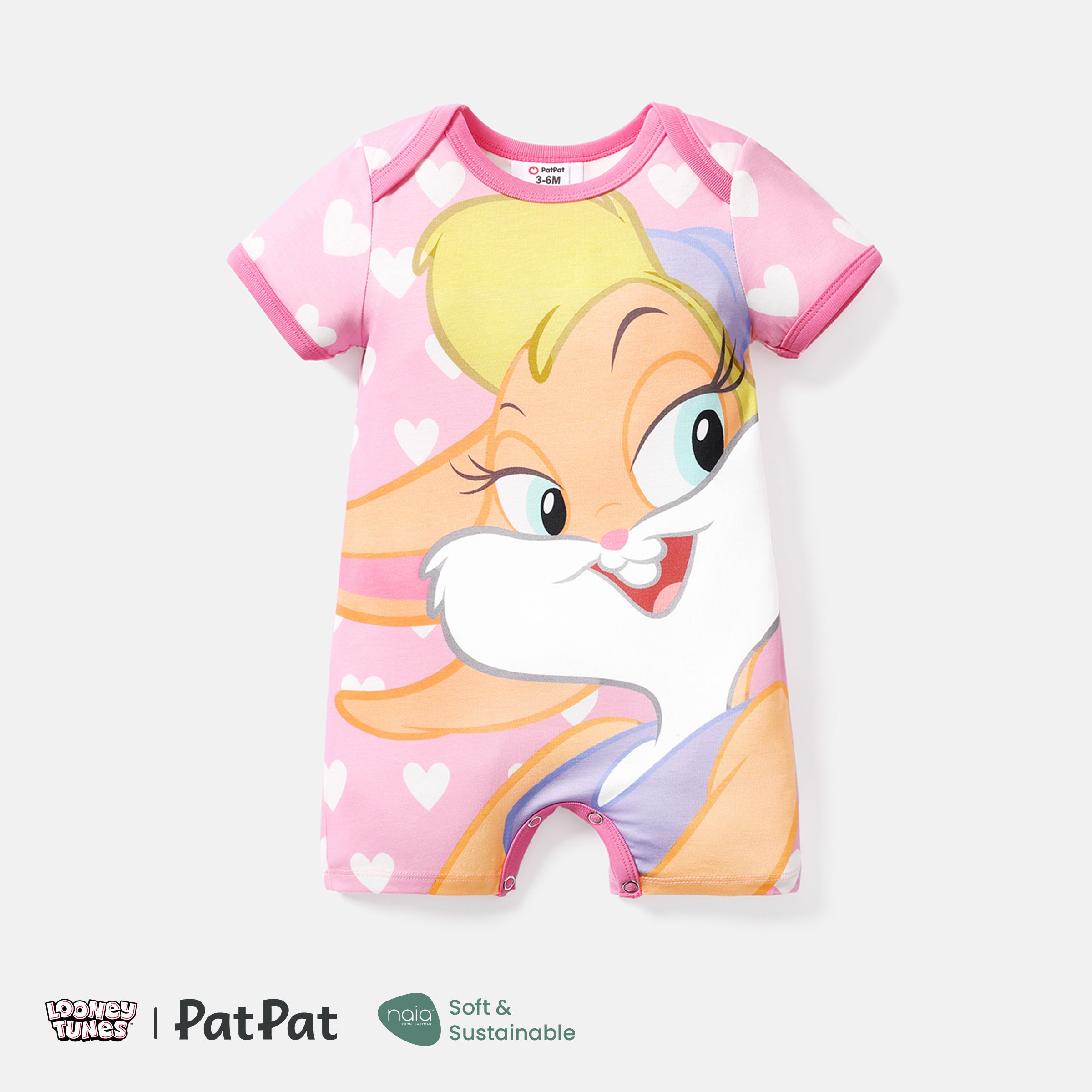 

Looney Tunes Baby Boy/Girl Cartoon Animal Print Short-sleeve Naia™ Romper
