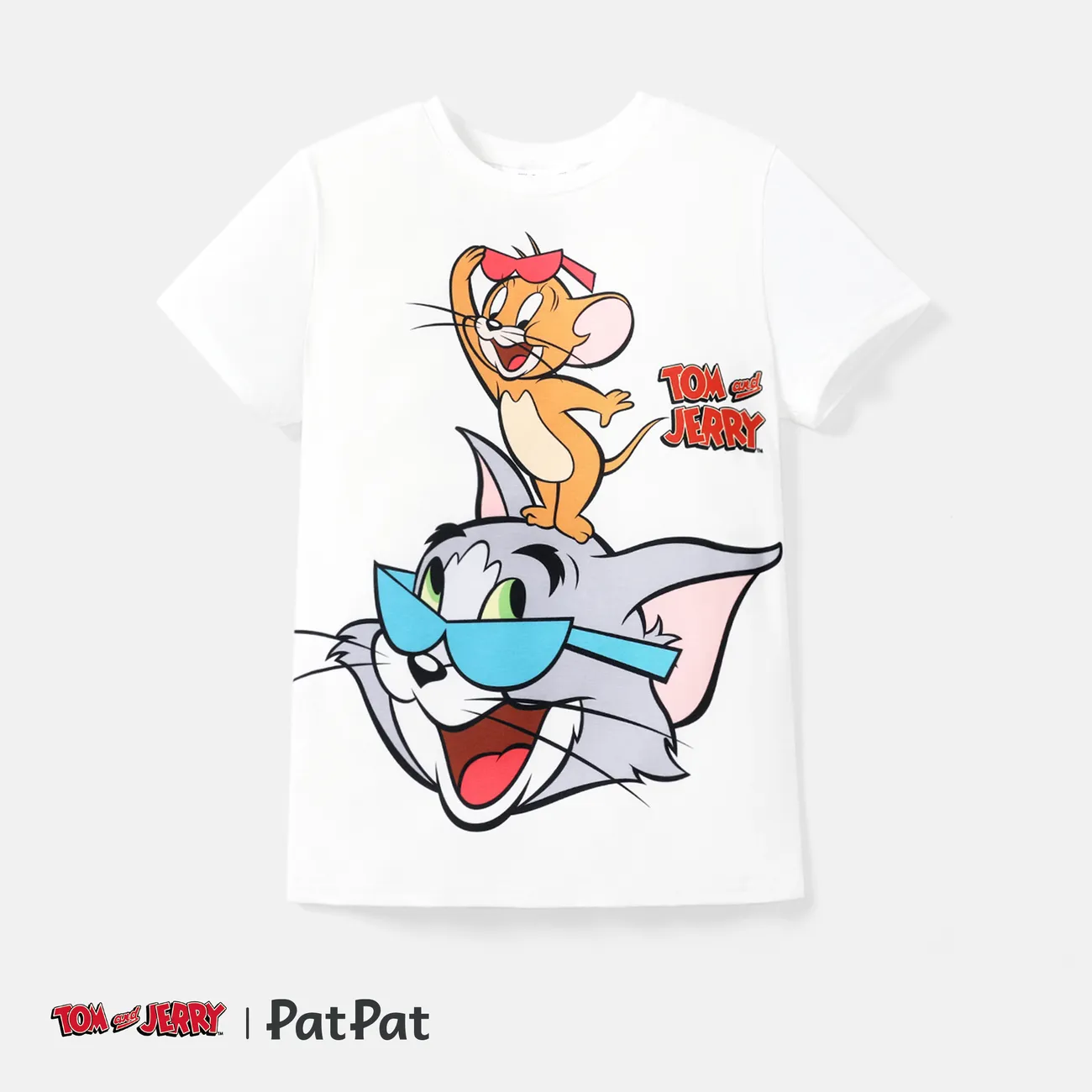 Tom and Jerry Look de família Dia da Mãe Gato Manga curta Conjuntos de roupa para a família Tops Multicolorido big image 1