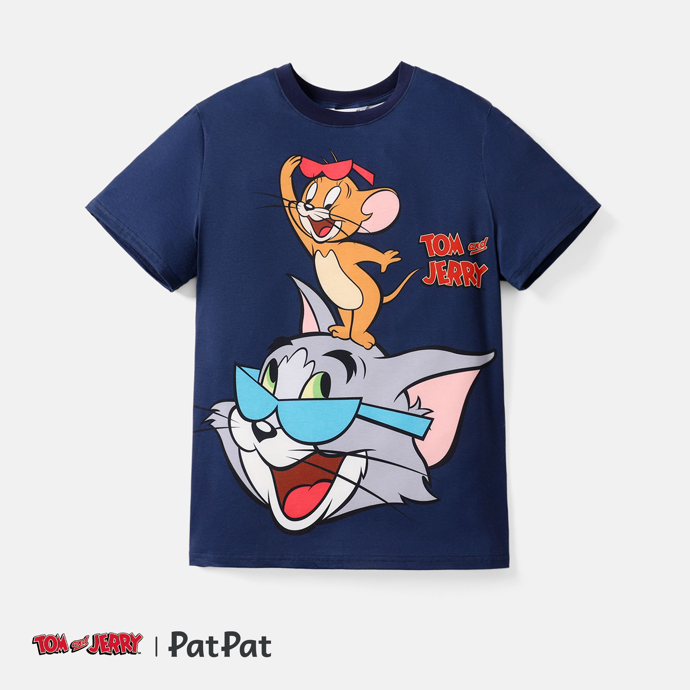 Tom and Jerry Family Matching Graphic Print Short-sleeve Naiatm Tee