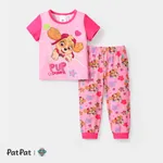 PAW Patrol Toddler Girl/Boy Short-sleeve Tee and Pants Pajamas Set Pink