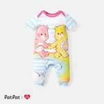 Care Bears Baby Boy/Girl Short-sleeve Bear Print Jumpsuit Light Blue