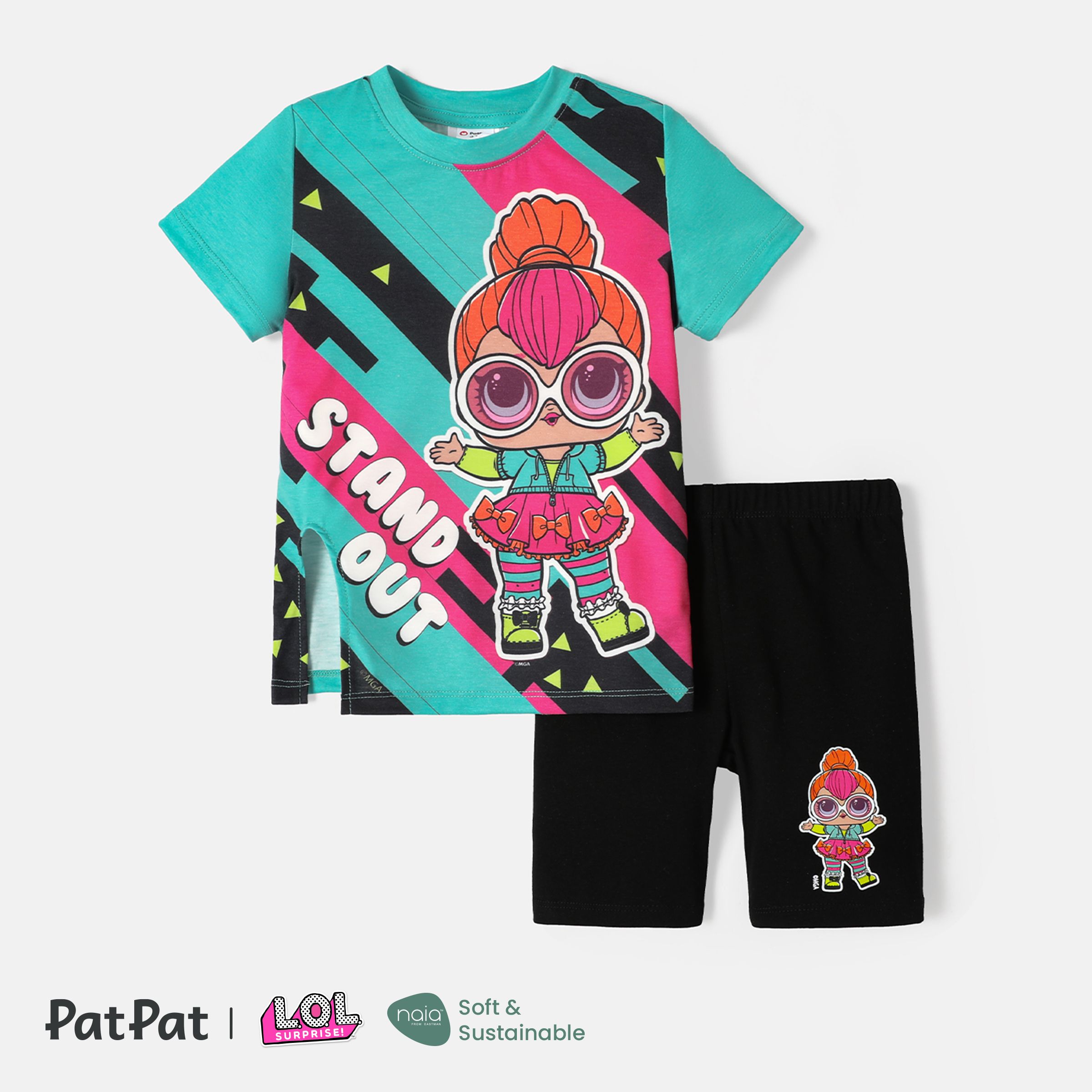 L.O.L. SURPRISE! Toddler/Kid Girl/Boy Character Print Tee And Cotton Shorts Set