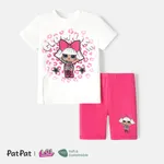 L.O.L. SURPRISE! Toddler/Kid Girl/Boy Character Print Tee and Cotton Shorts Set PINK-1