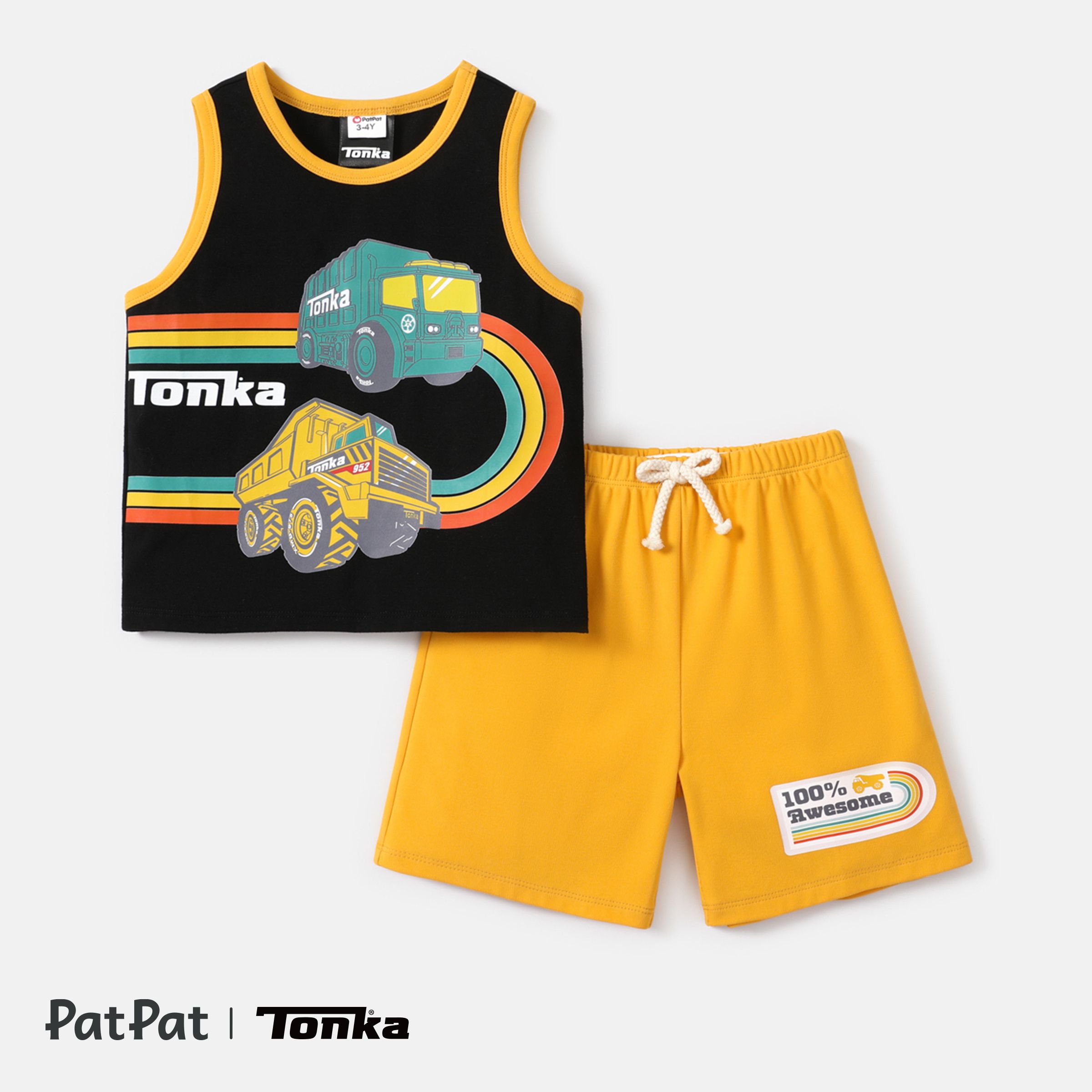 Tonka Baby Boy 2pcs Graphic Print Naiaâ¢ Tank Top And Cotton Shorts Set