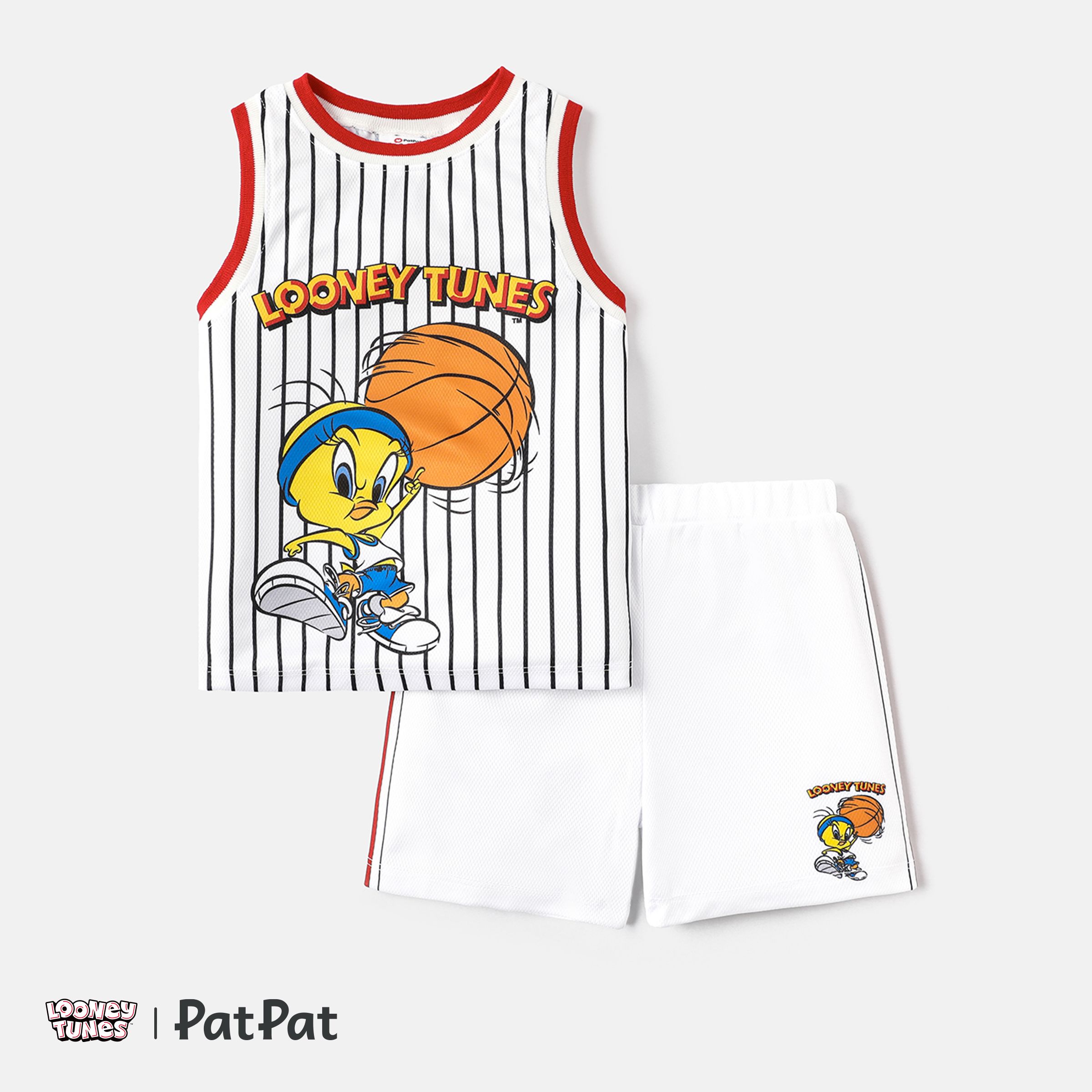 Looney Tunes Ensemble De 2 Débardeurs Et Shorts à Imprimé Basket-ball Et Personnage Pour Tout-petit/enfant Garçon