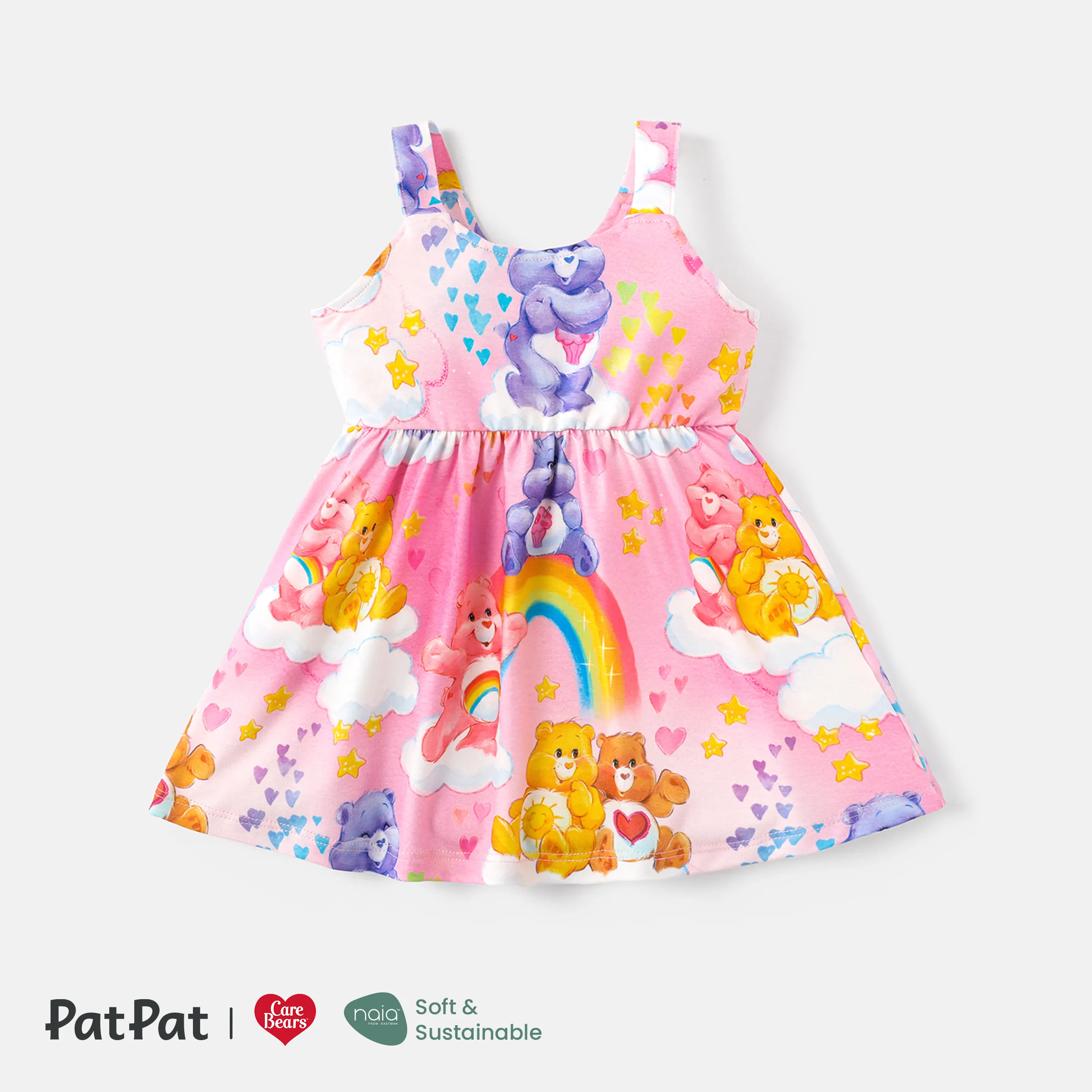 Care Bears Toddler Girl Naiaâ¢ Character Print Slip Dress