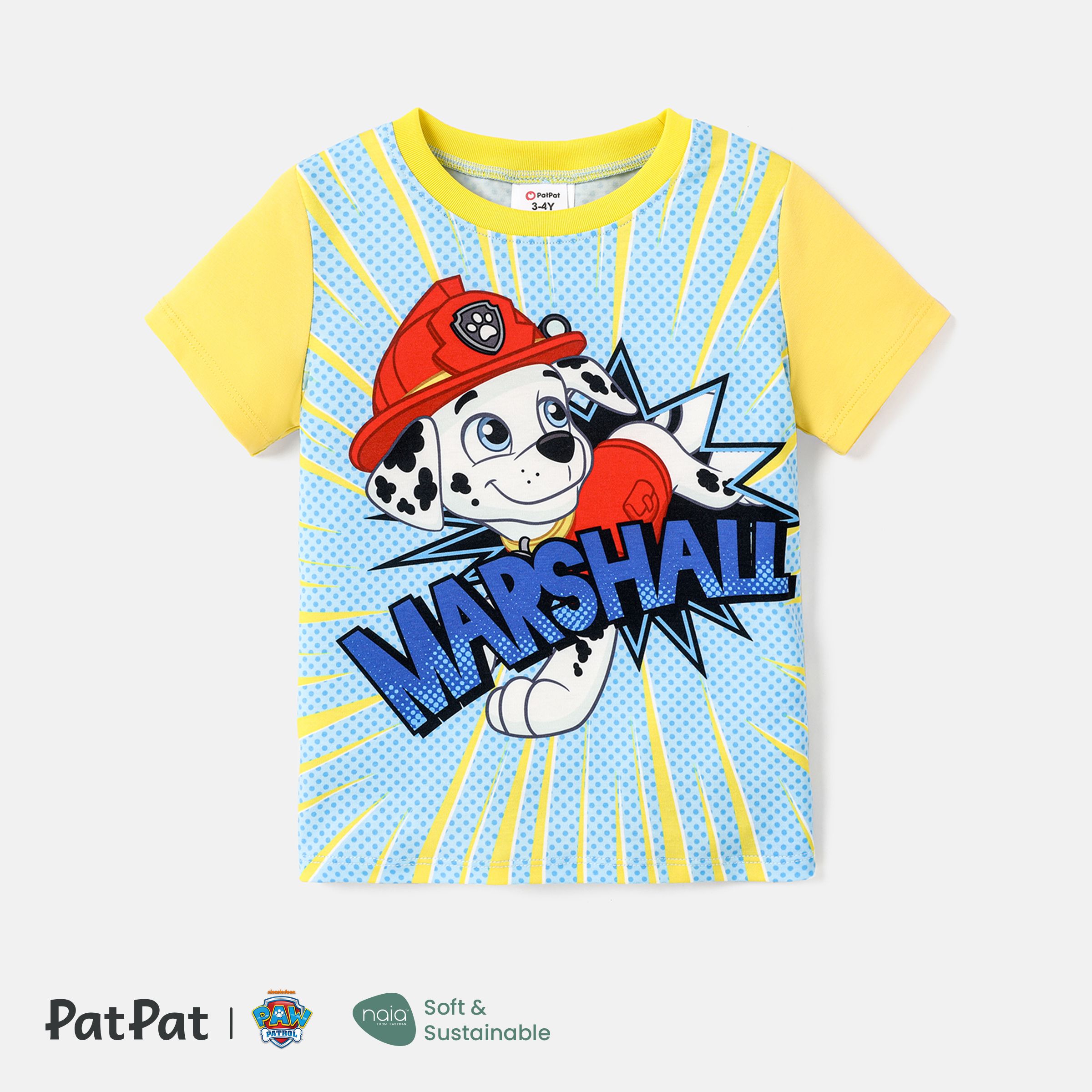 PAW Patrol Toddler Girl/Boy Character & Letter Print Naia™ Tee à Manches Courtes