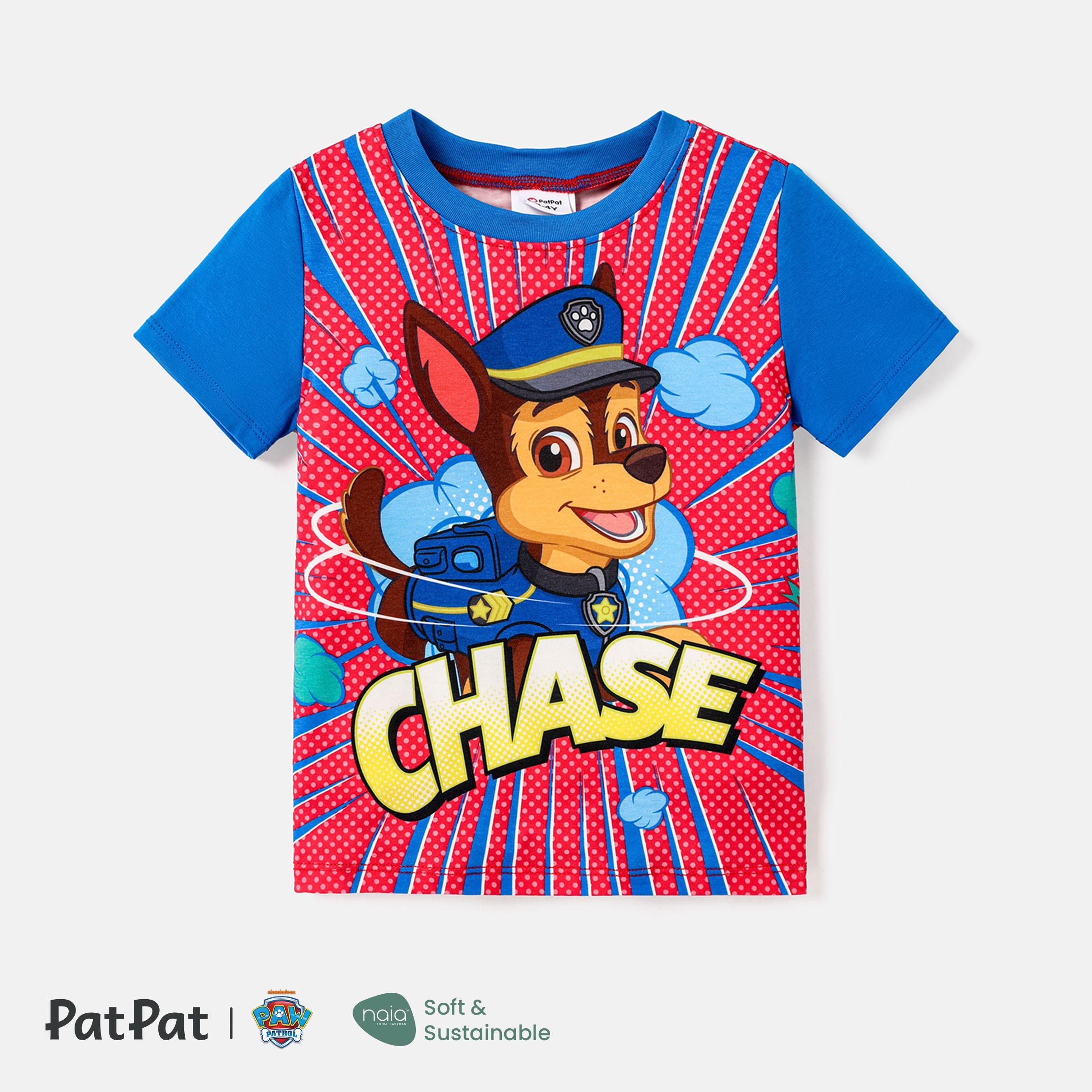 PAW Patrol Toddler Girl/Boy Character & Letter Print Naia™ Tee à Manches Courtes