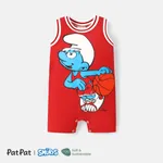The Smurfs Baby Boy Naia™ Character Print Tank Jumpsuit Red