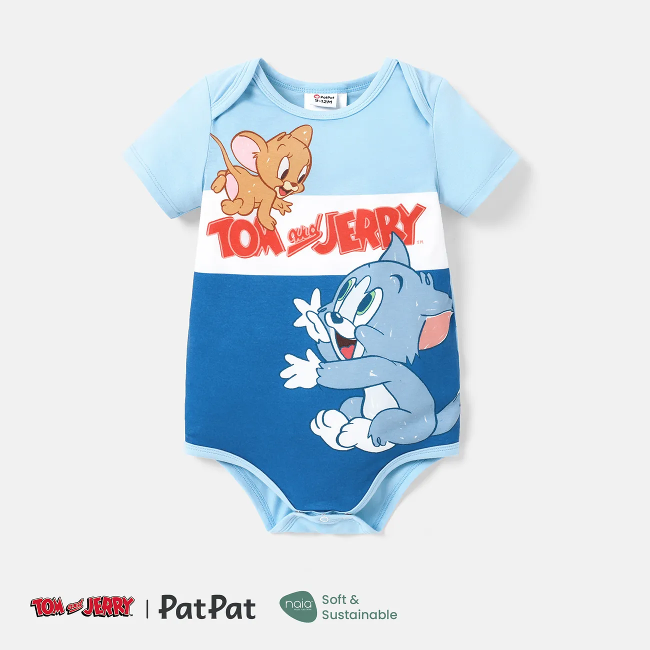 Tom and Jerry Baby Boy Naia™ Character Print Onesies / Pants