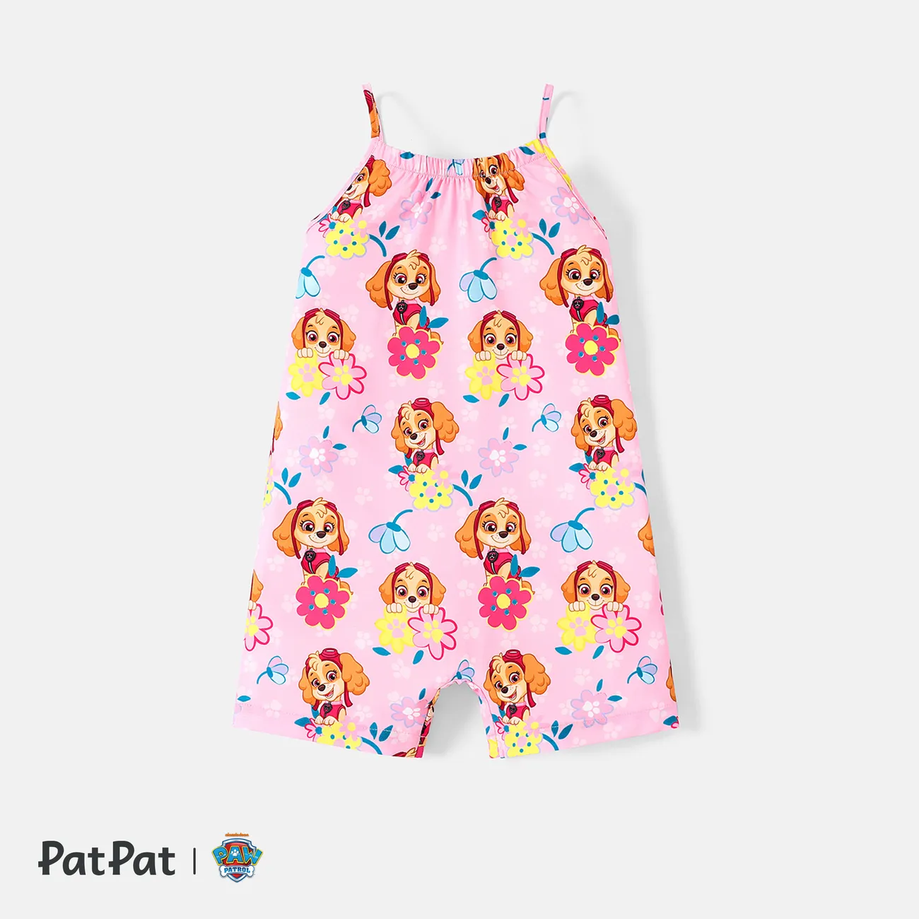 PAW Patrol Toddler Girl Character Print Slip Romper Pink big image 1