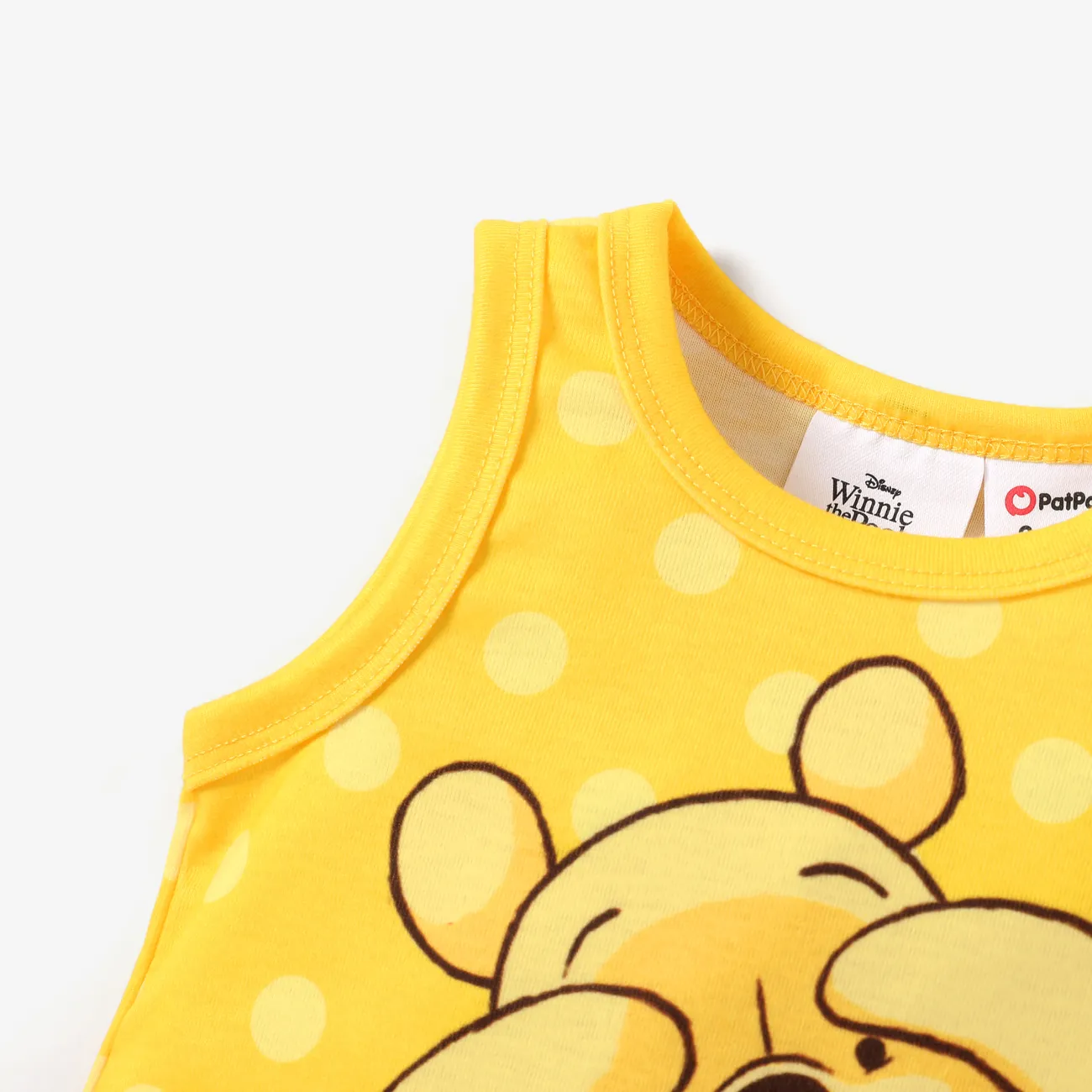 Disney Winnie the Pooh Unissexo Infantil Macacão curto luz amarela big image 1