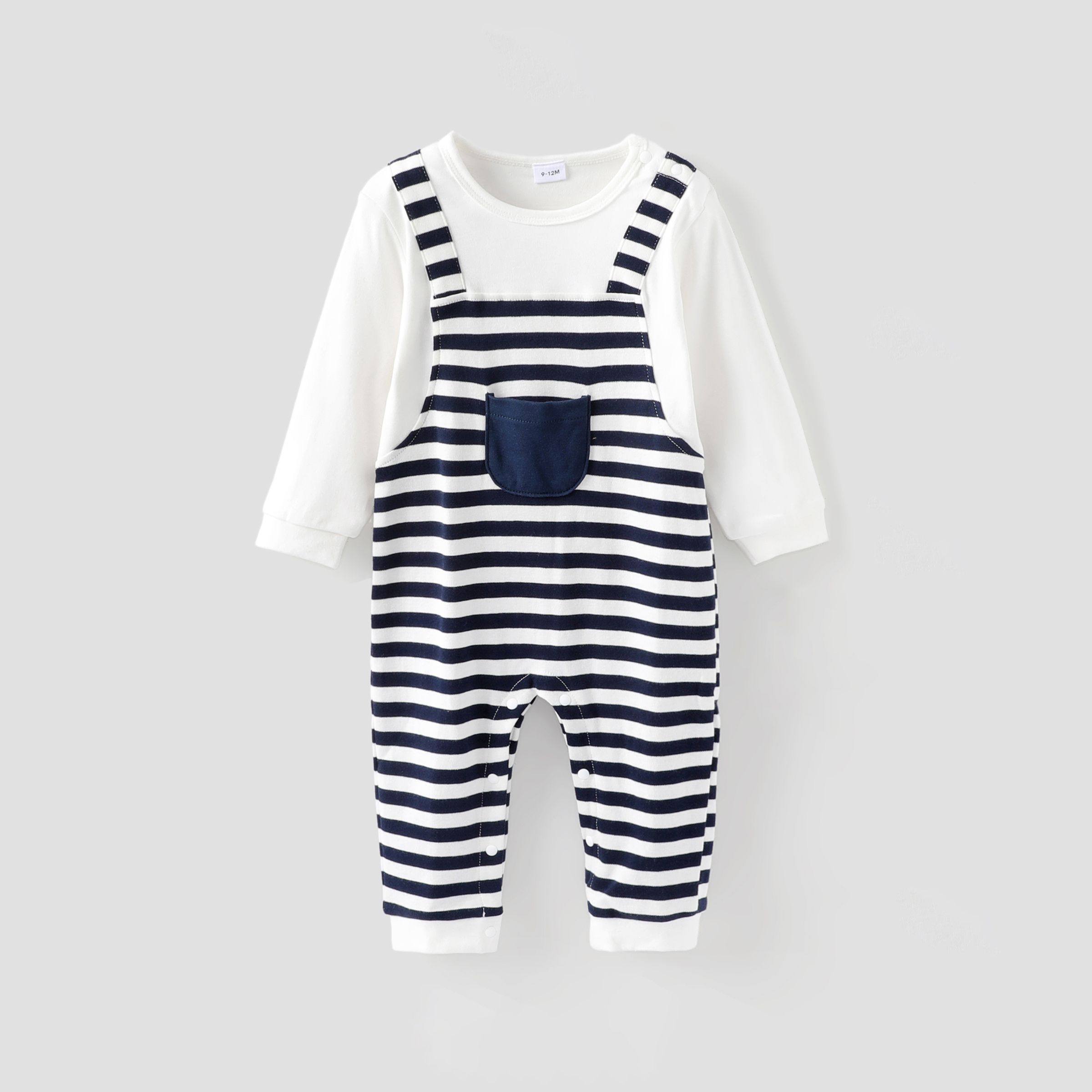 Baby Boy/Girl 100% Cotton Stripe Print Jumpsuit/ Hat And Gloves Set/ Shoes