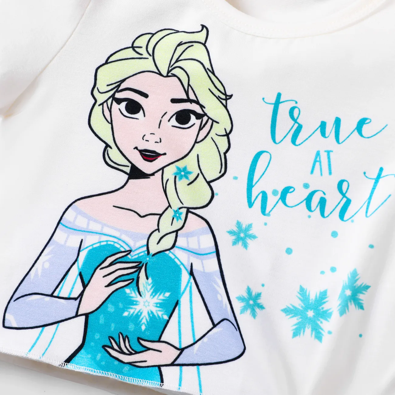 Disney Frozen Elsa 2pcs Toddler Girls Naia™ Character cake Skirt Suit Set
 Aqua Green big image 1