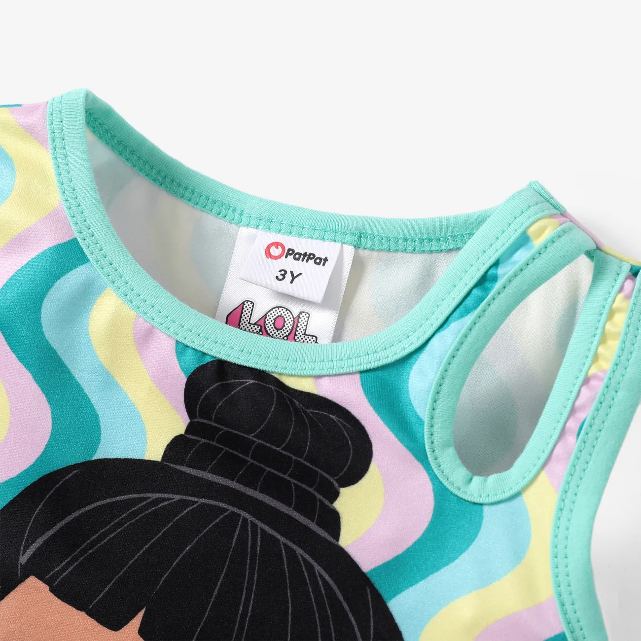 L.O.L.  Surprise 2pcs Toddler/Kids Girls Character Waist Bag Cargo Shorts Set
 Green big image 1