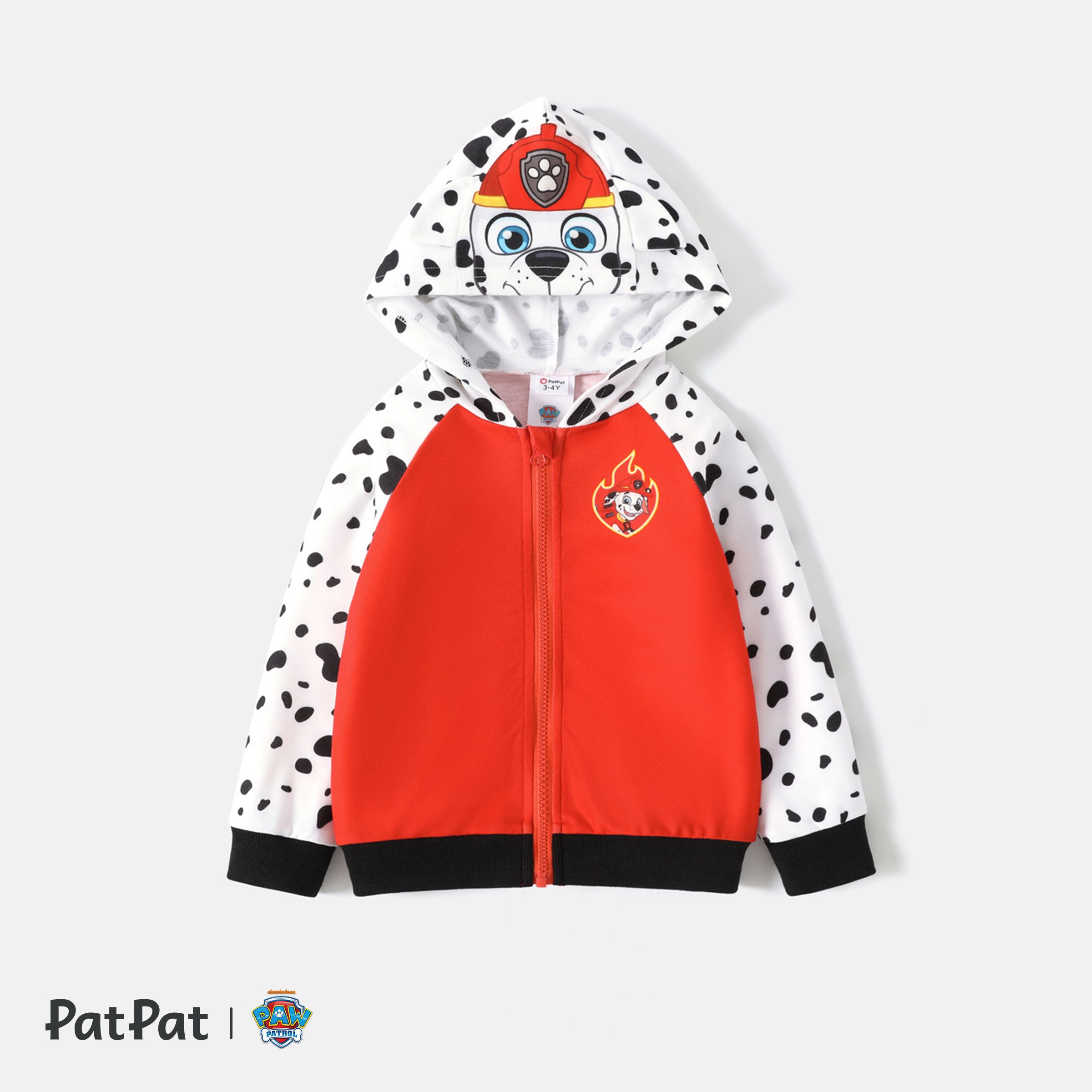 PAW Patrol Toddler Boy/Girl Colorblock Zipper Design Hooded Jacket