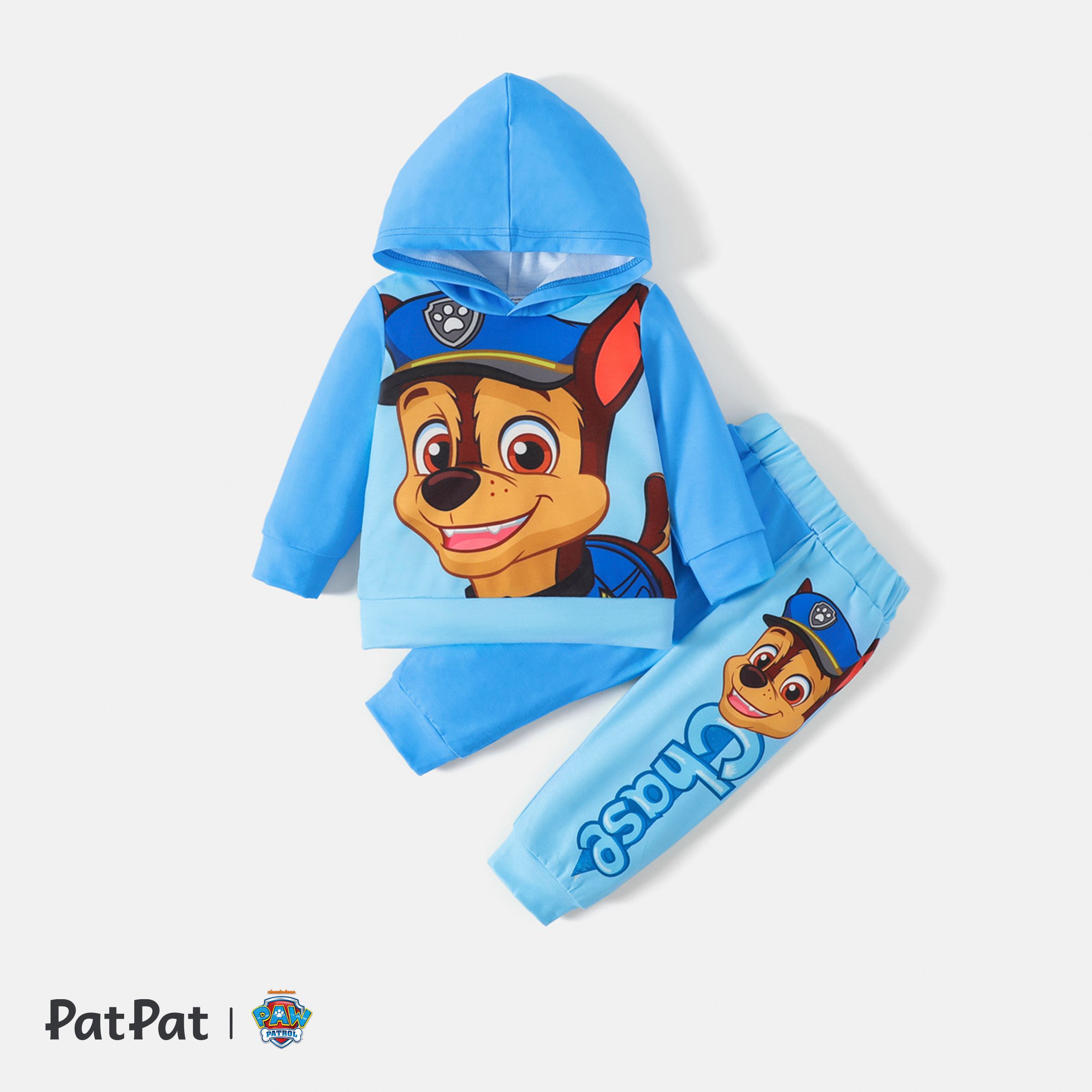 PAW Patrol Little Boy/Girl Cartoon Dog Print Long-sleeve Hoodie and Sweatpants Set