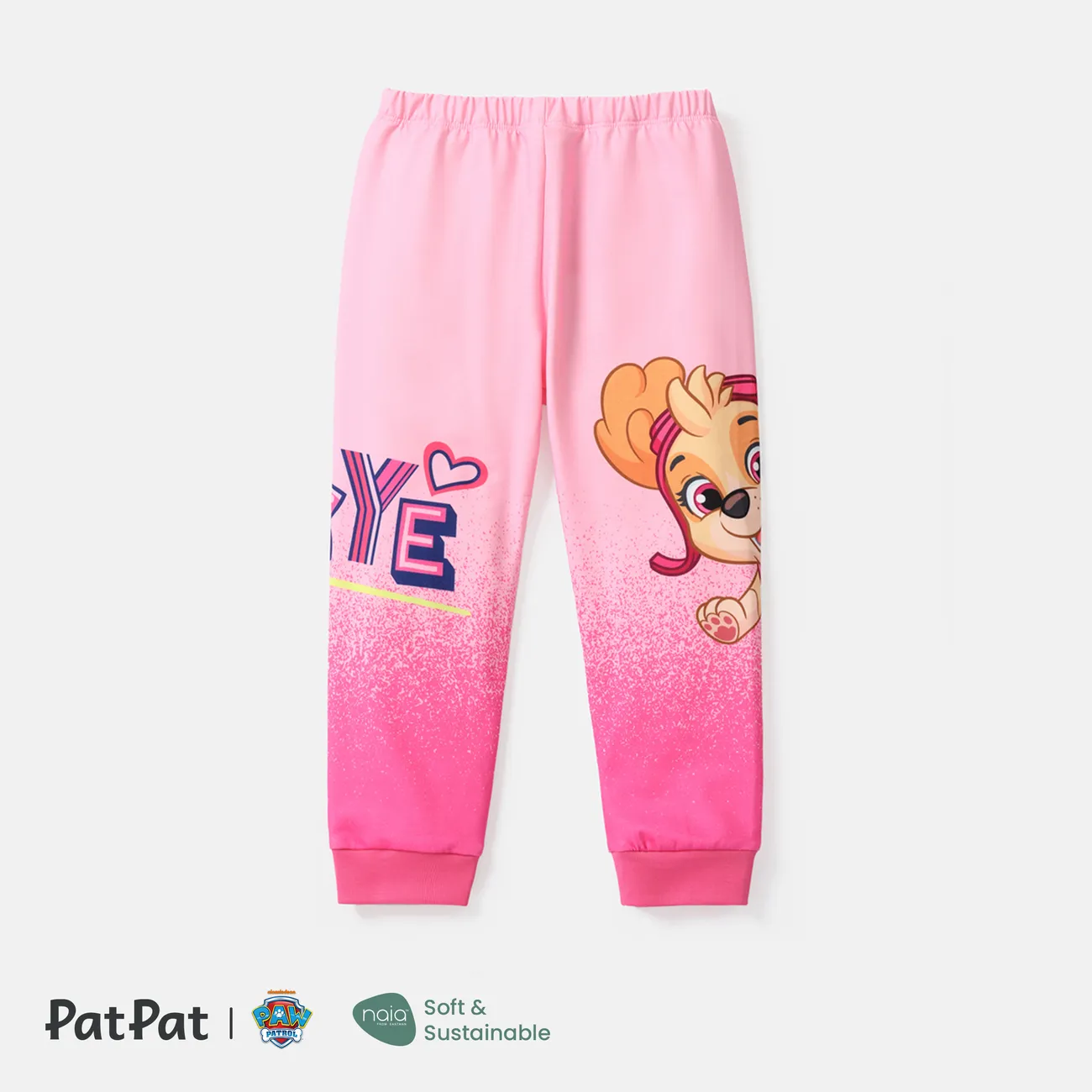 PAW Patrol Toddler Boy/Girl Naia Colorblock Elasticized Pants Pink big image 1