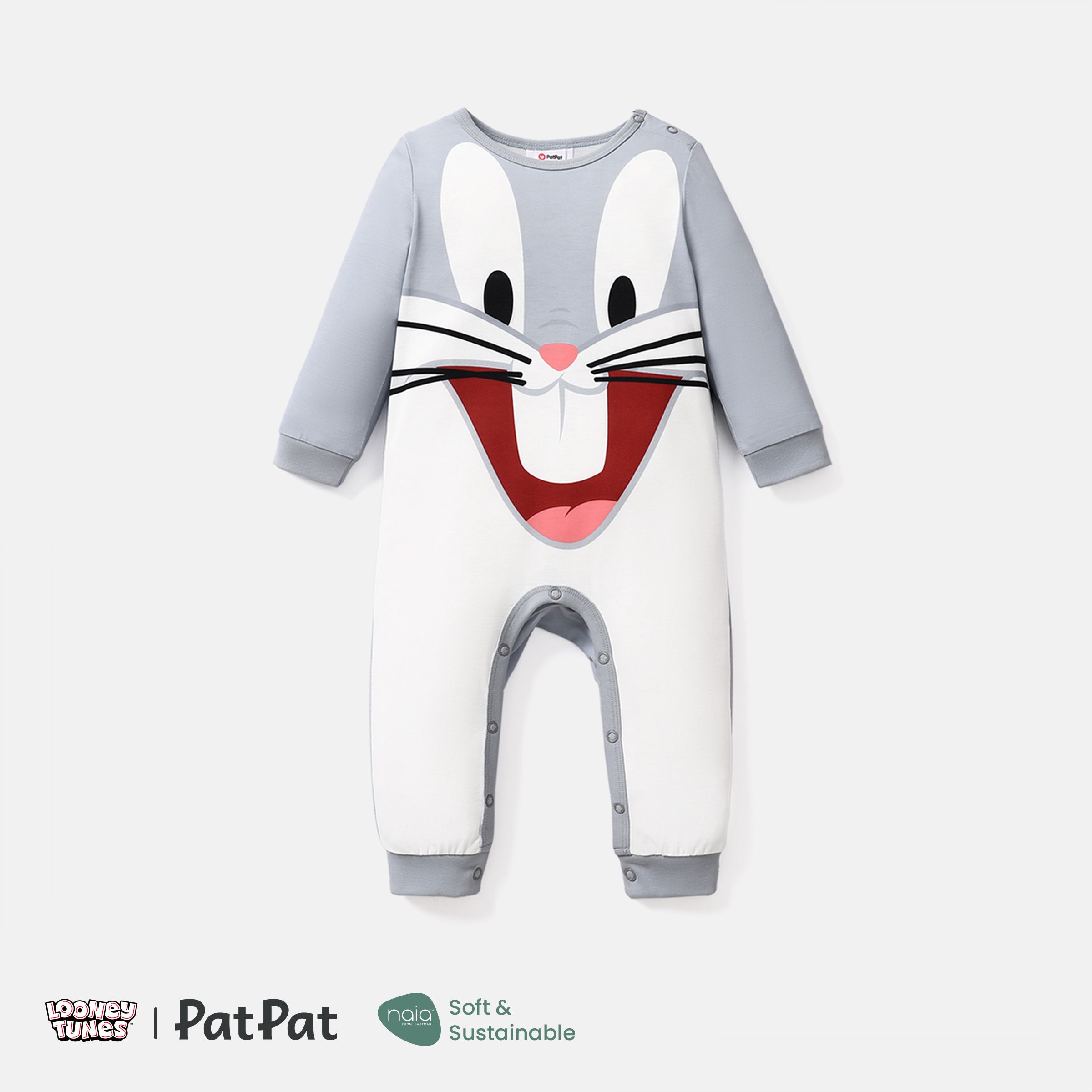 Looney Tunes Baby Girl/Boy Naia™ Character Print Combinaison à Manches Longues