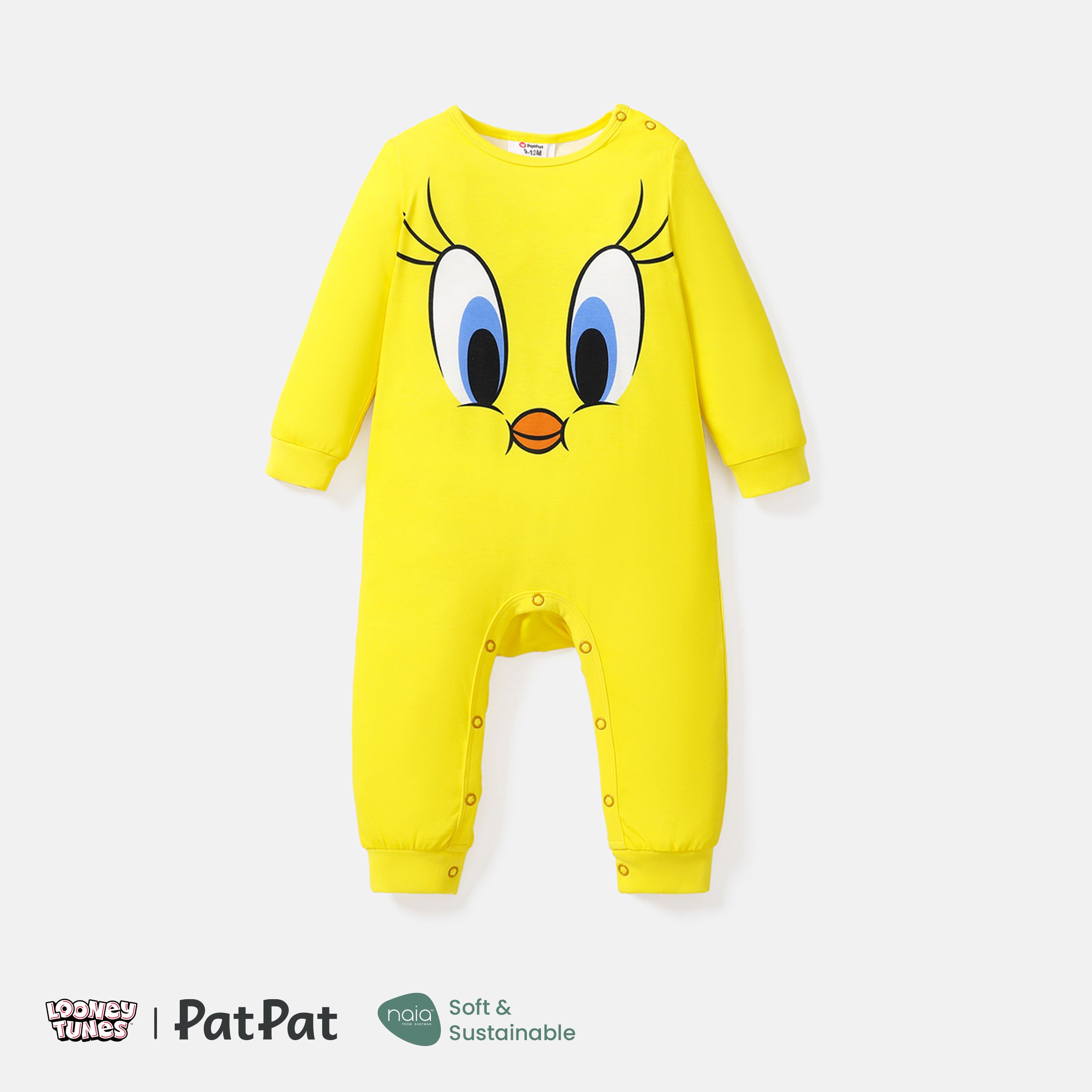 

Looney Tunes Baby Girl/Boy Naia™ Character Print Long-sleeve Jumpsuit