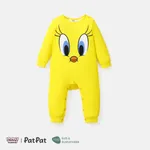 Looney Tunes Baby Girl/Boy Naia™ Character Print Long-sleeve Jumpsuit  Yellow