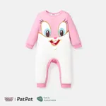 Looney Tunes Baby Girl/Boy Naia™ Character Print Long-sleeve Jumpsuit  Pink