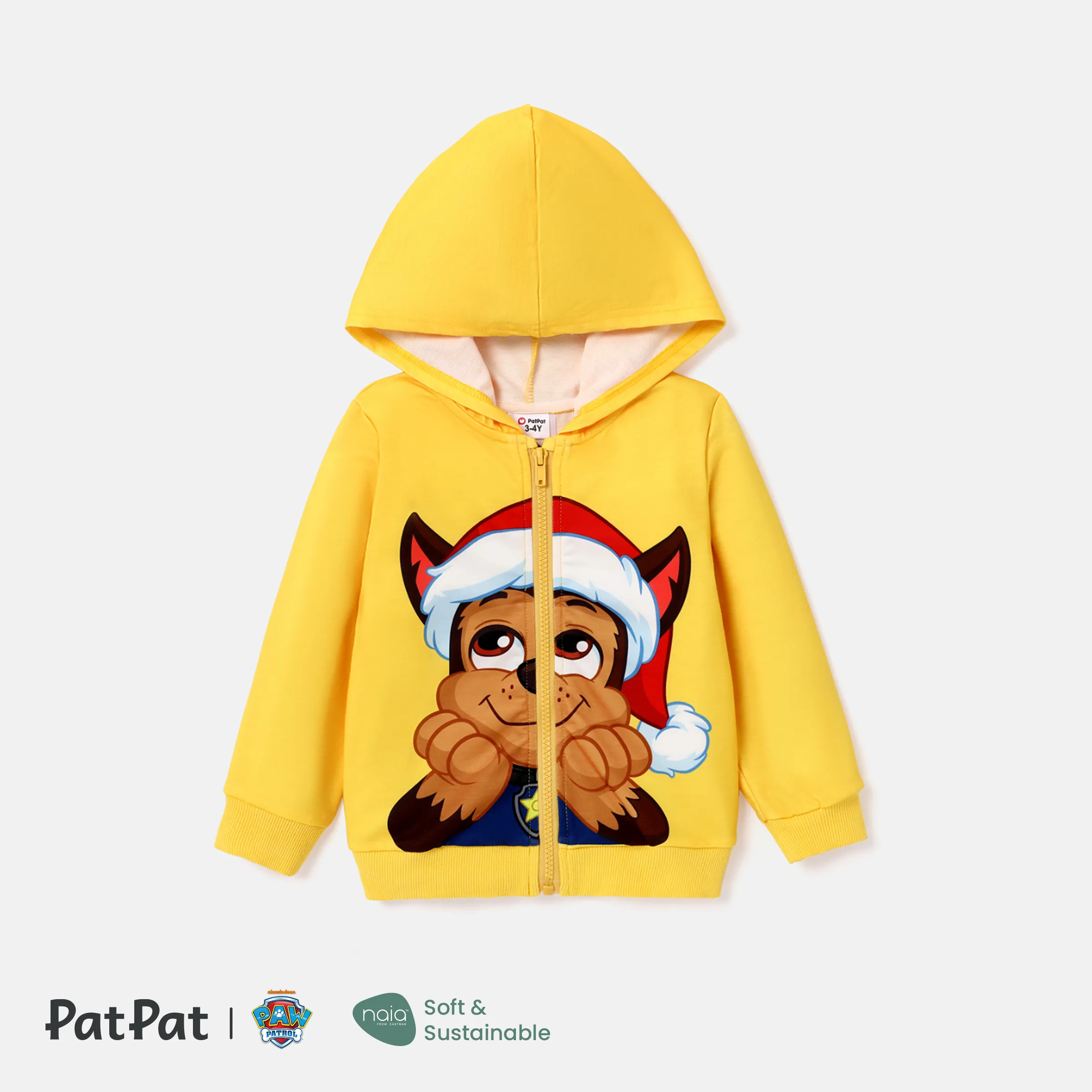 PAW Patrol Toddler Boy/Girl Christmas Big Graphic Zip-up Hooded Jacket